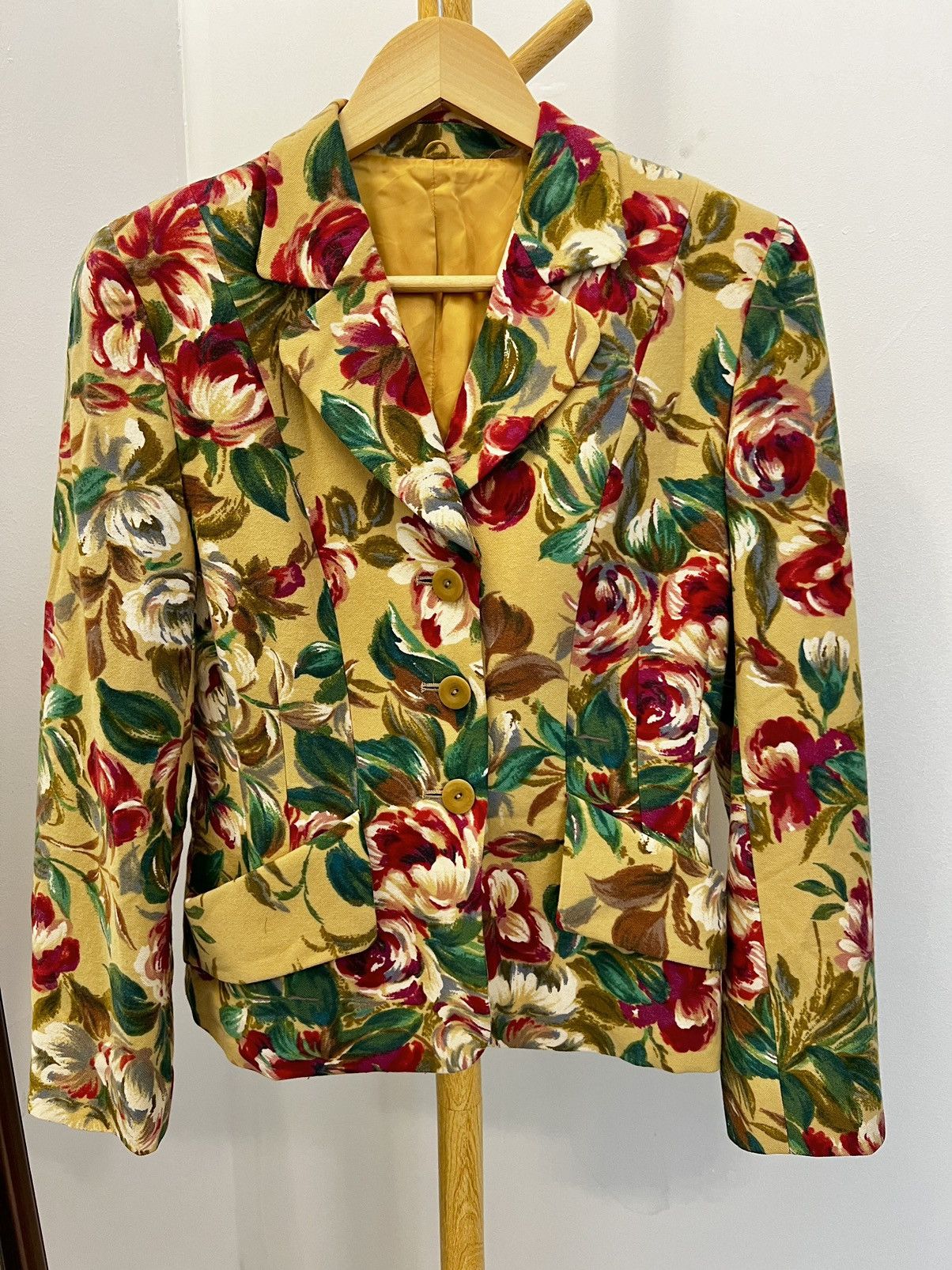 Kenzo × Vintage Vintage Kenzo Floral Blazer Size XXS / US 00 / IT 34 - 1 Thumbnail