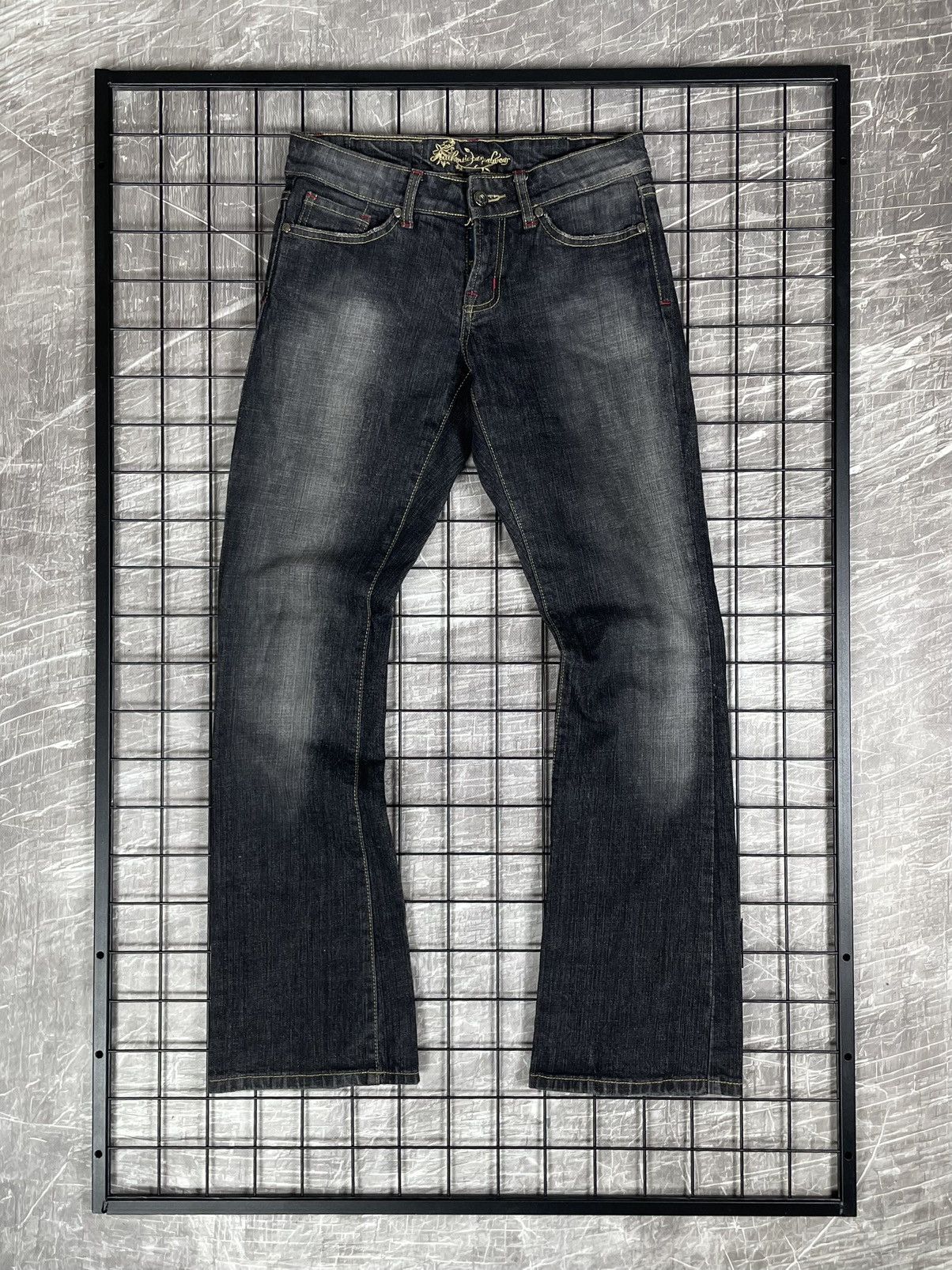 If Six Was Nine 2000s Y2K Fade Bootcut Jeans Miss Sixty LGB Japanese Style Size 30" / US 8 / IT 44 - 2 Thumbnail