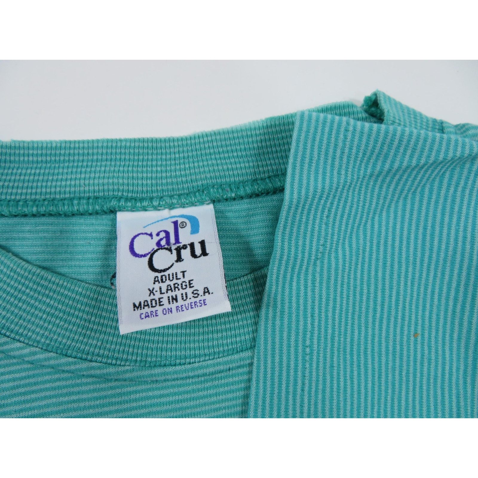 Other Cocoa Beach Florida Striped T-Shirt Green Sz XL 1990s Size US XL / EU 56 / 4 - 5 Thumbnail