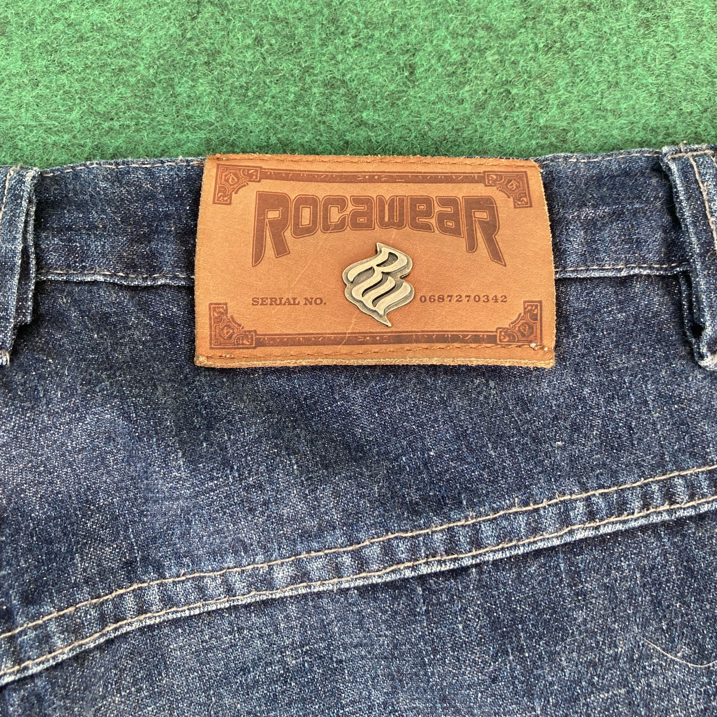 Rocawear × Vintage Vtg RocaWear Baggy Jeans Swag Denim Size US 32 / EU 48 - 9 Thumbnail