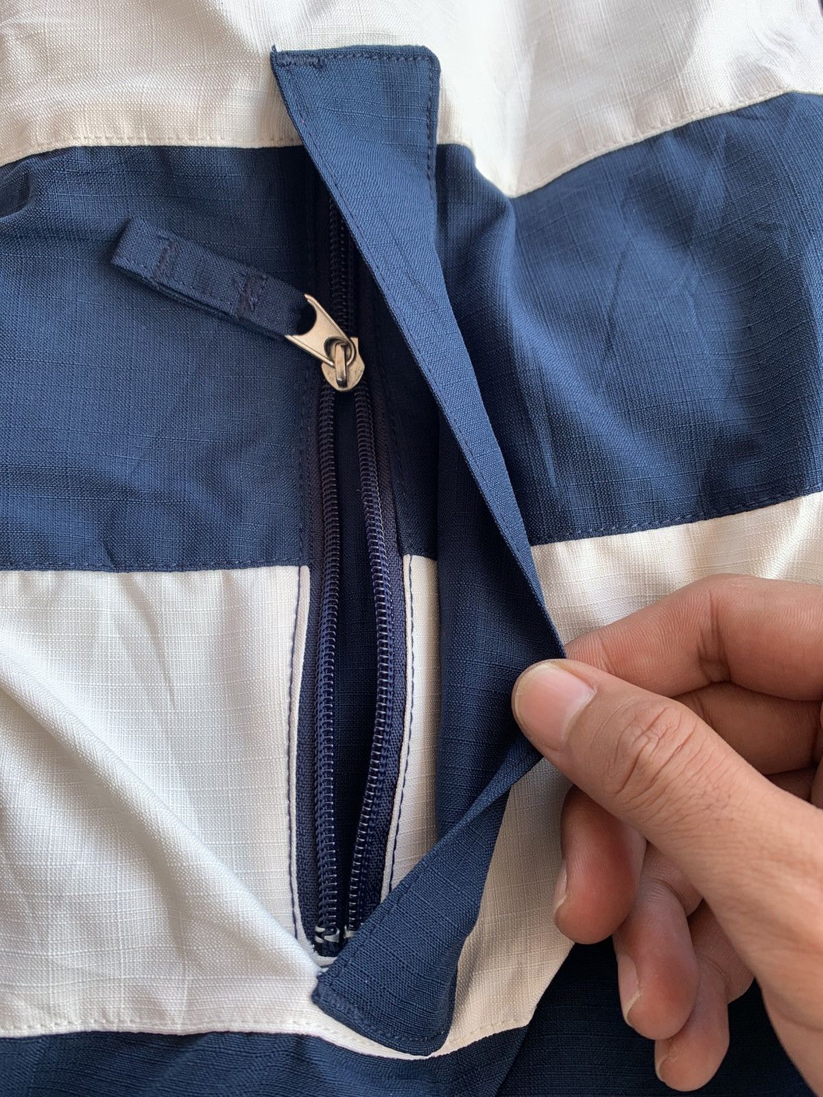 If Six Was Nine × Japanese Brand × Le Grande Bleu (L.G.B.) CSB Heavy Stripe Ifsixwas Lgb Style Zip Jacket with Hood Size US L / EU 52-54 / 3 - 7 Thumbnail