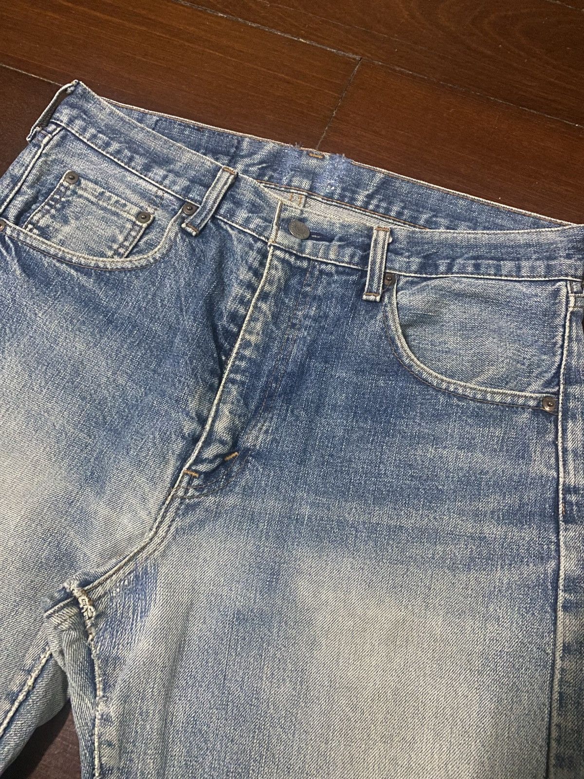 Levi's Vintage Clothing Vintage LEVIS Big E 502XX Selvege J22 button Made in JAPAN Size US 34 / EU 50 - 8 Thumbnail
