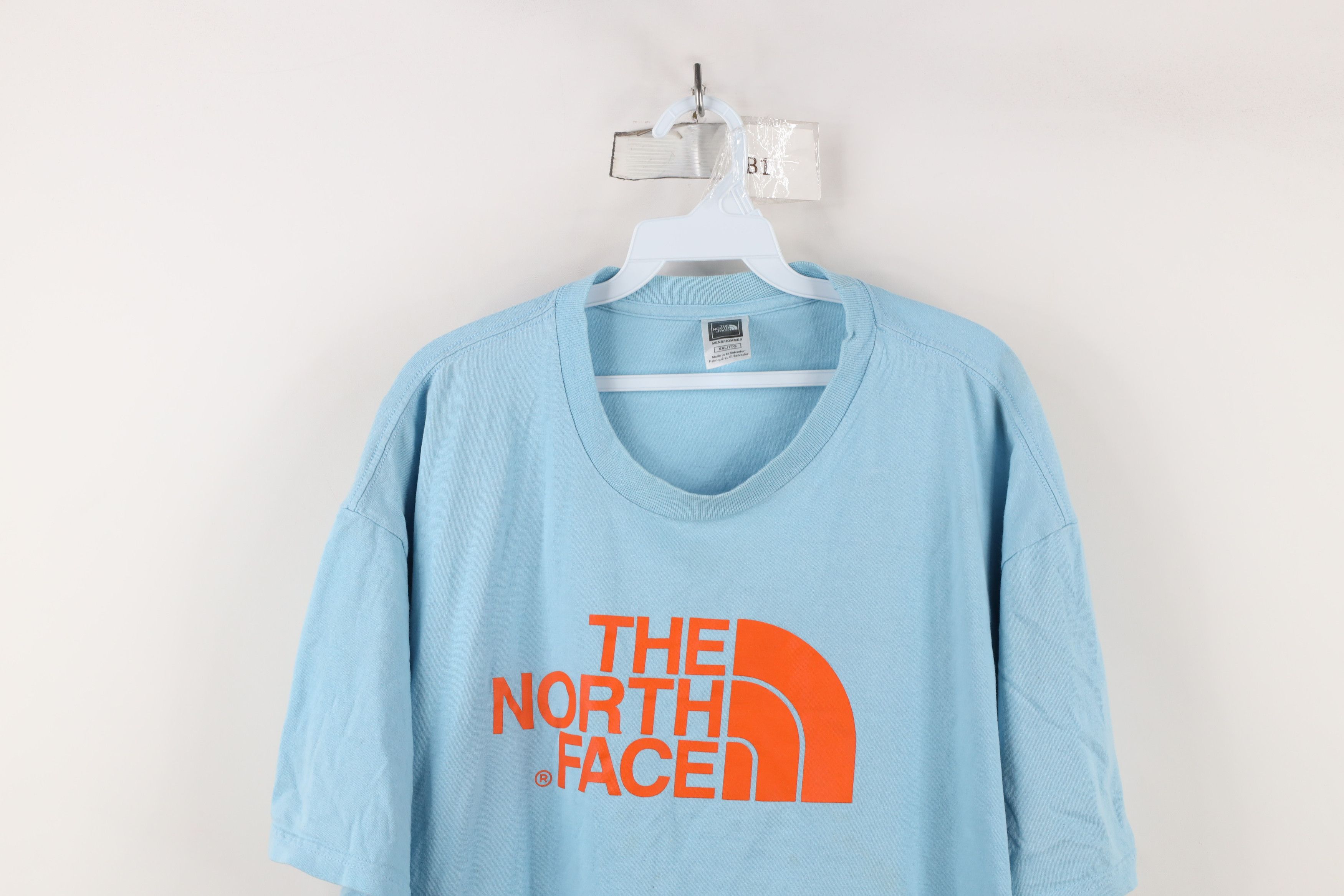 The North Face × Vintage Vintage The North Face Spell Out Big Logo T-Shirt Blue Size US XXL / EU 58 / 5 - 2 Thumbnail