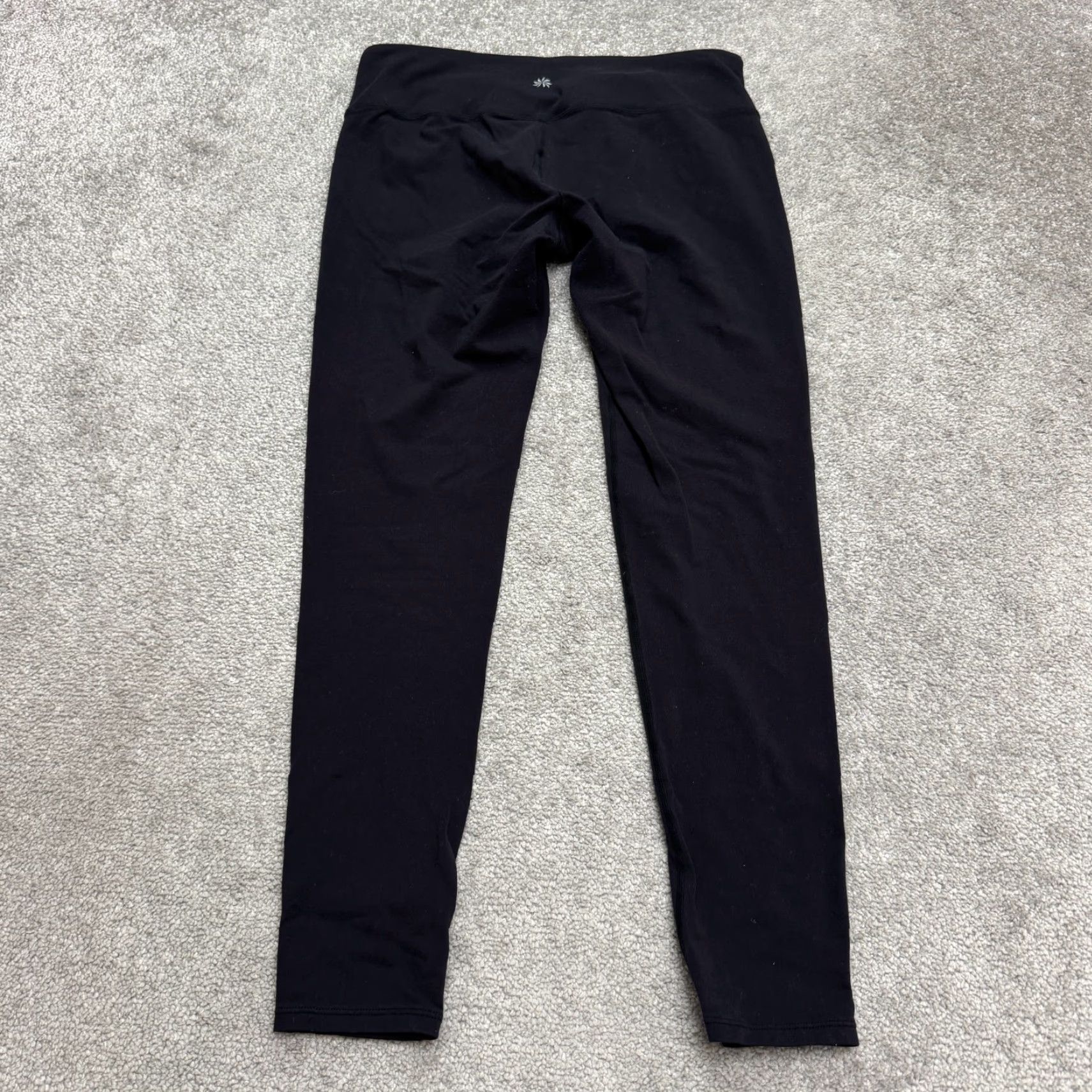 Athleta VINTAGE Athleta Compression Leggings Womens Medium Black Activewear Skinny Ankle Gym Yoga Size 32" / US 10 / IT 46 - 2 Thumbnail