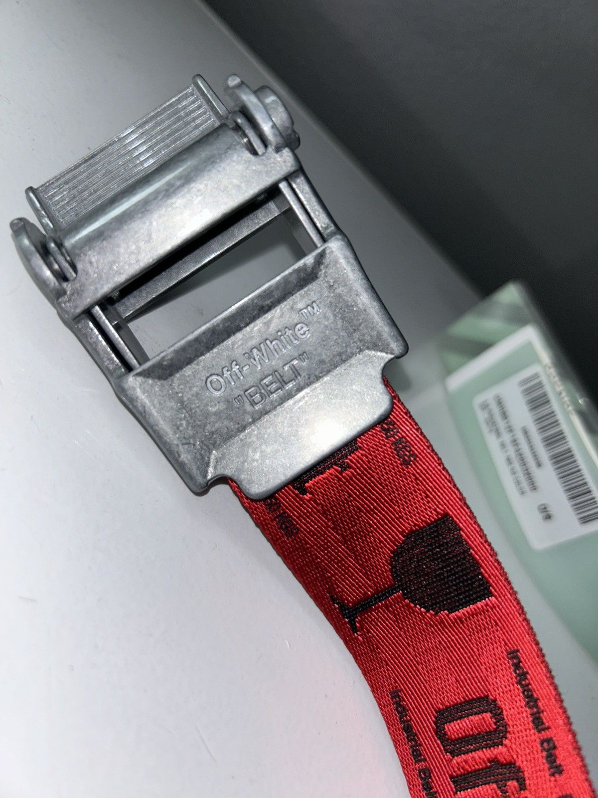 Off White Off White 2.0 Industrial Belt Red Grailed