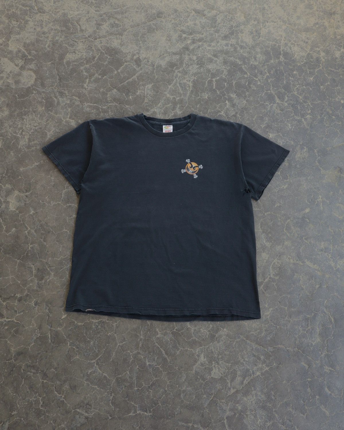 Vintage Vintage Archive Have A Psychotic Day Navy Tee Band Skull USA Size US L / EU 52-54 / 3 - 4 Thumbnail