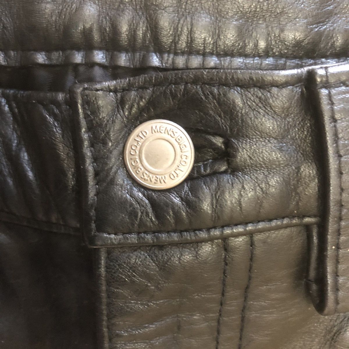 BIGI × Leather Men’s Bigi Cowhide Leather Pants Size US 27 - 3 Thumbnail