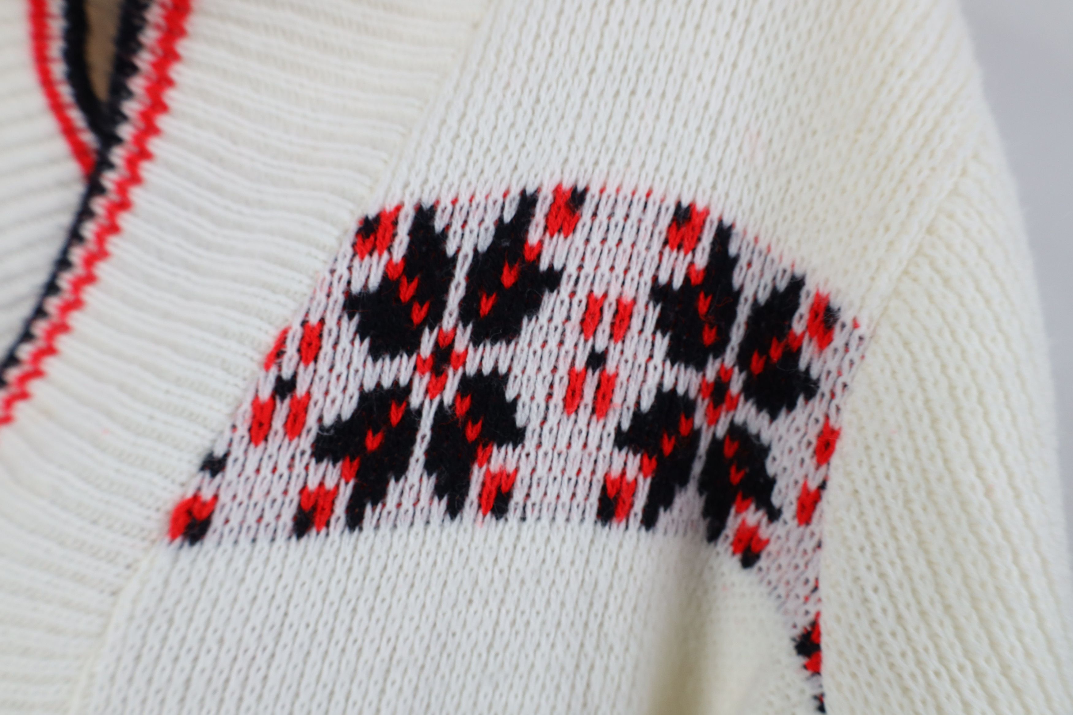 Vintage Vintage 70s Streetwear Belted Snowflake Cardigan Sweater USA Size L / US 10 / IT 46 - 5 Thumbnail