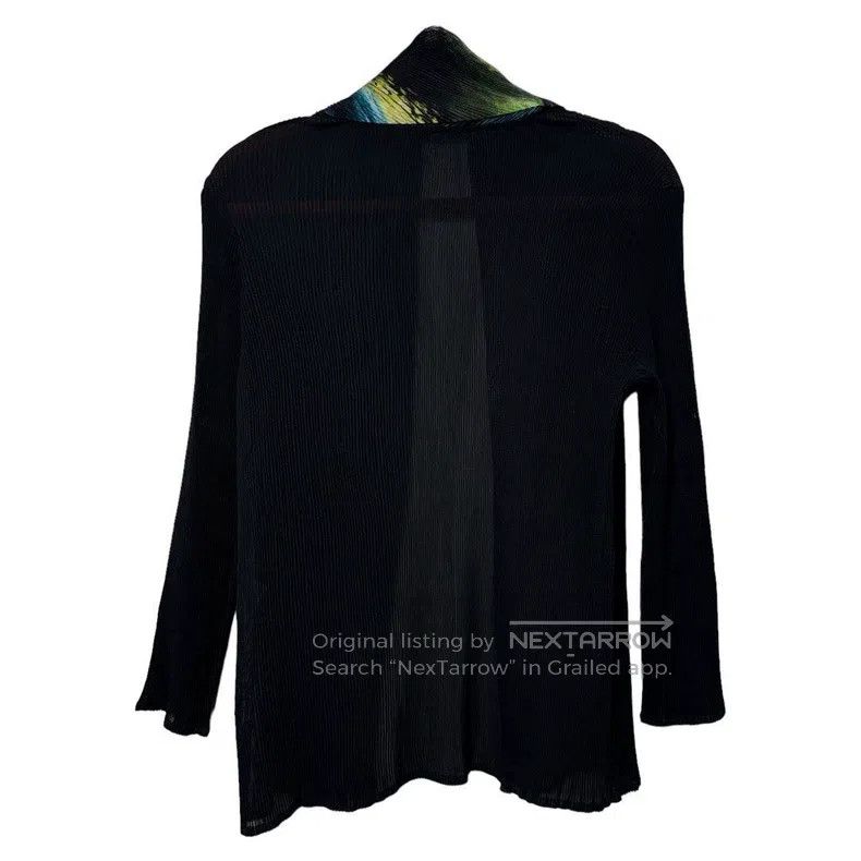 Issey Miyake Issey Miyake Vintage Black-Green Gradient Pleated Long Sle Size M / US 6-8 / IT 42-44 - 3 Thumbnail