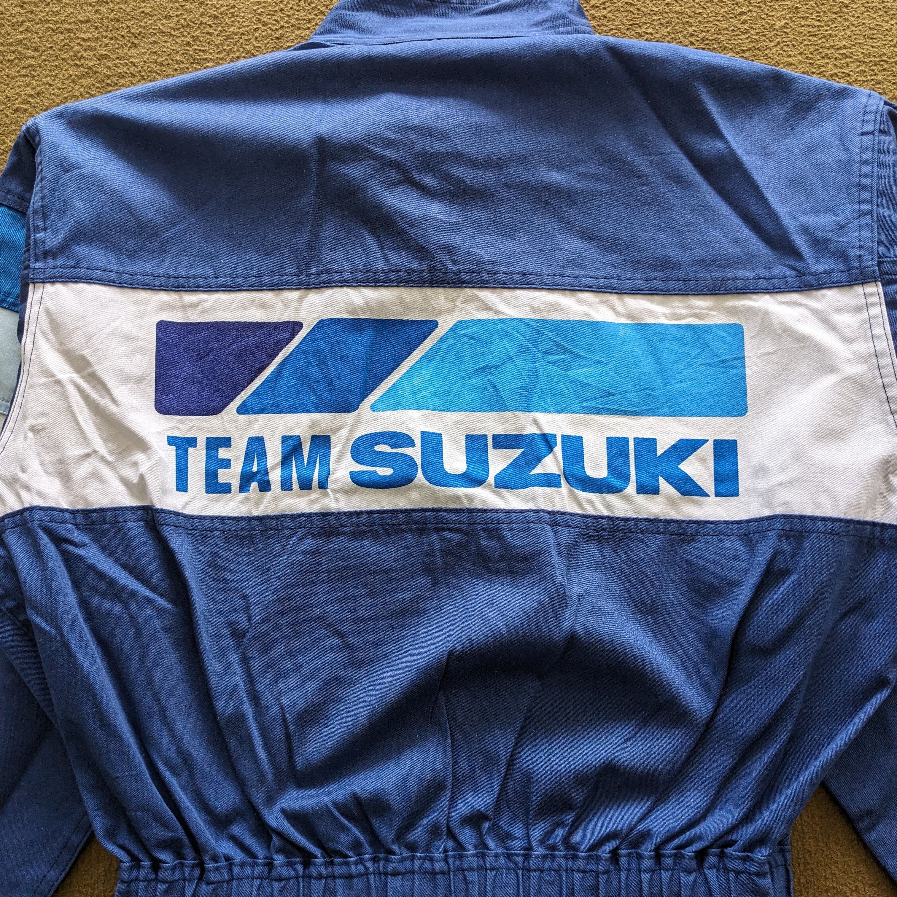Vintage Vintage TEAM SUZUKI Japanese Racing Coverall Workwear Jacket Size US M / EU 48-50 / 2 - 2 Thumbnail