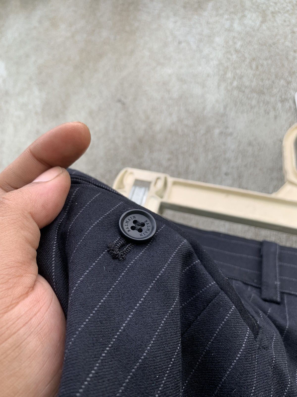 Balmain 2003 Balmain stripe black formal trouser Size US 29 - 8 Thumbnail