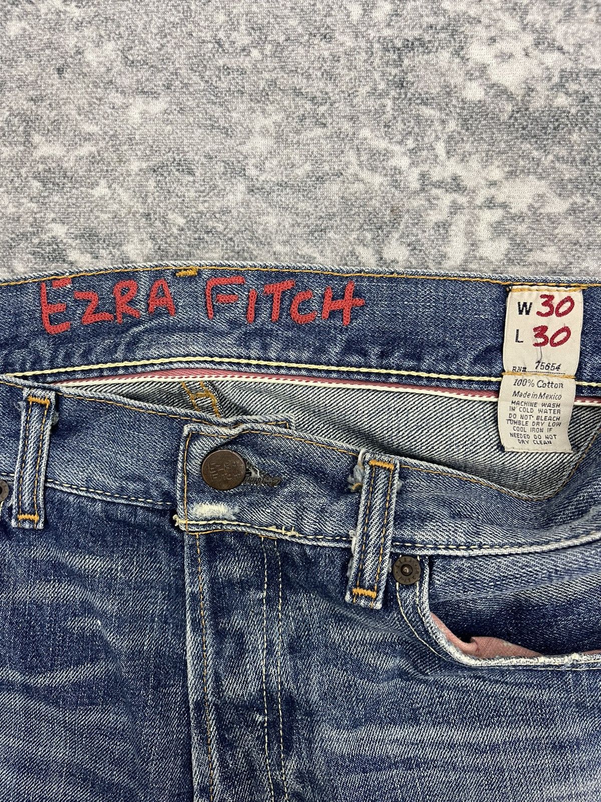 Vintage Vintage Ezra Fitch Salvage Denim Selvedge Size US 30 / EU 46 - 4 Thumbnail
