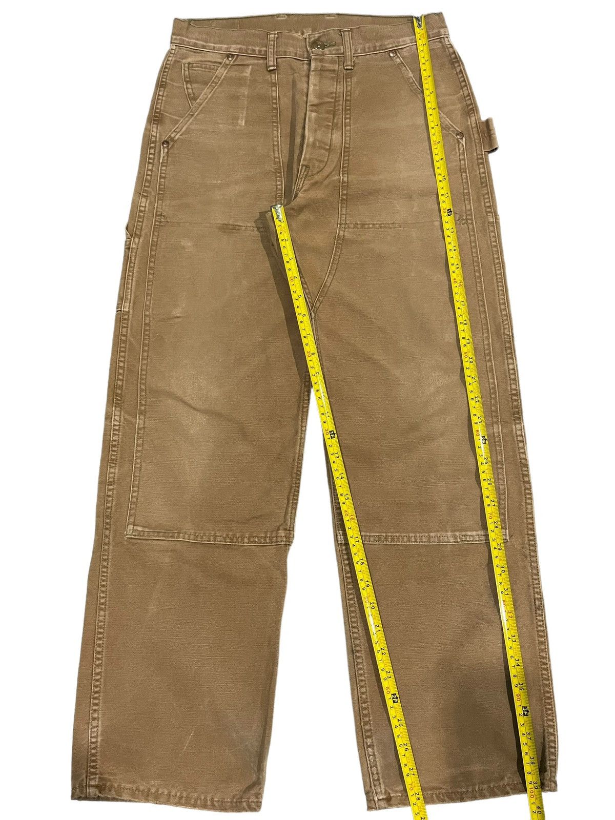 The Real McCoy's Vintage 90s The Real McCoys Khaki Double Knee Workwear Pants Size US 30 / EU 46 - 17 Thumbnail