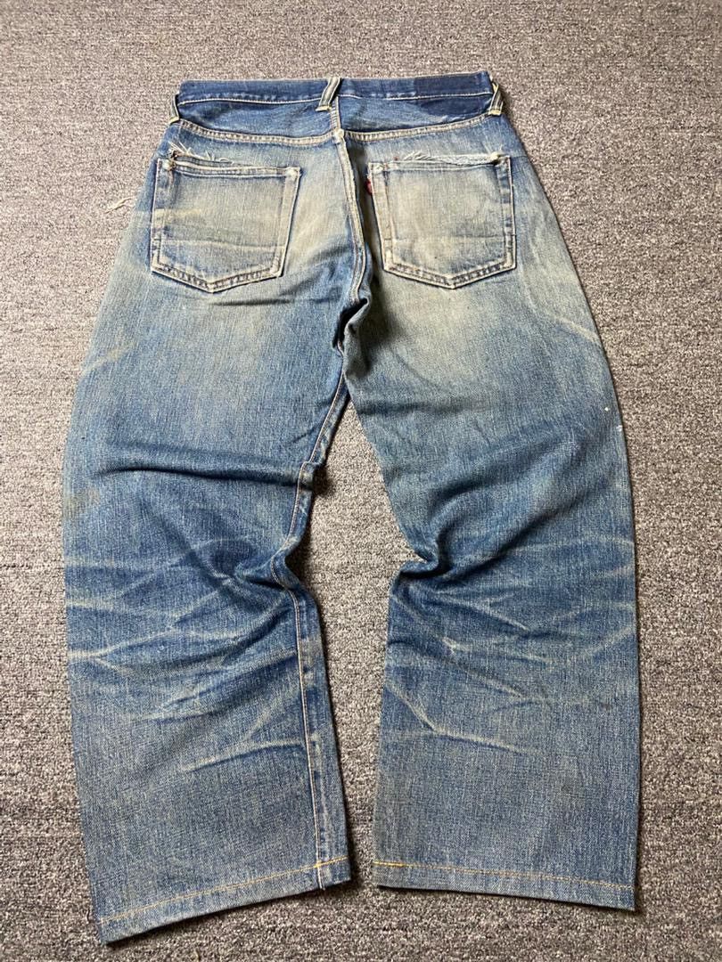 Levi's 🔥 Vintage LEVIS Selvedge Distressed Denim Jeans 🔥 (135) Size US 30 / EU 46 - 4 Thumbnail