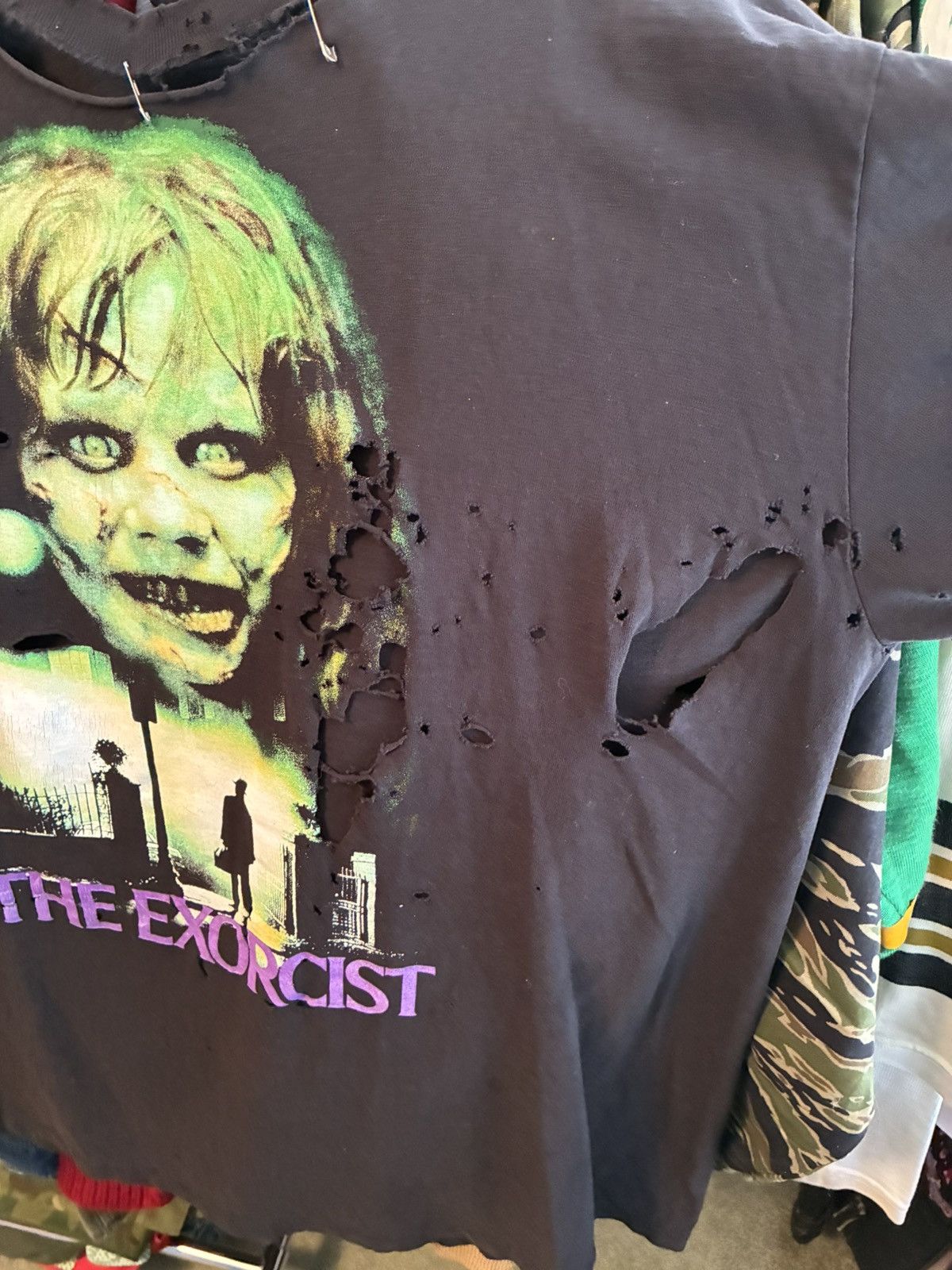 Vintage Vintage 90s distressed The Exorcist tee shirt Size US L / EU 52-54 / 3 - 5 Thumbnail