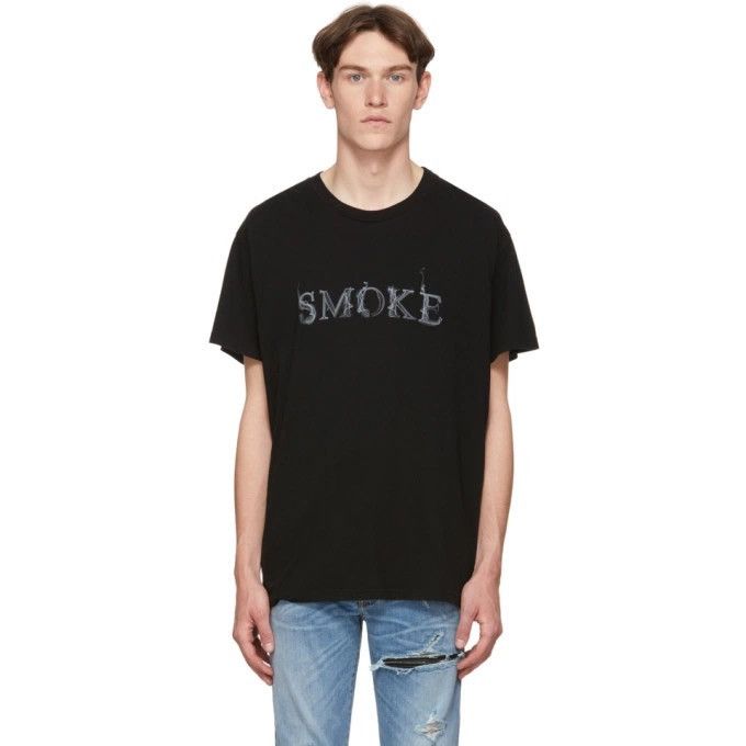 Amiri 💠Amiri💠 SMOKE T-SHIRT BLACK Size US M / EU 48-50 / 2 - 7 Thumbnail