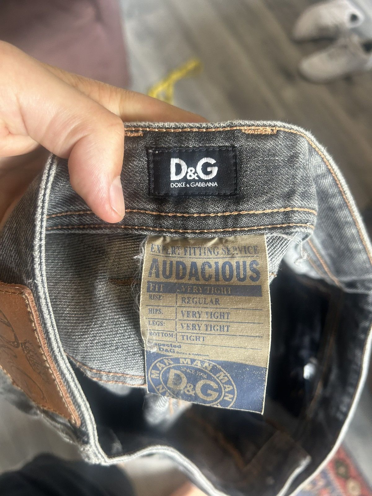 Dolce & Gabbana Distressed Black Wash Denim Jeans Size US 34 / EU 50 - 17 Thumbnail