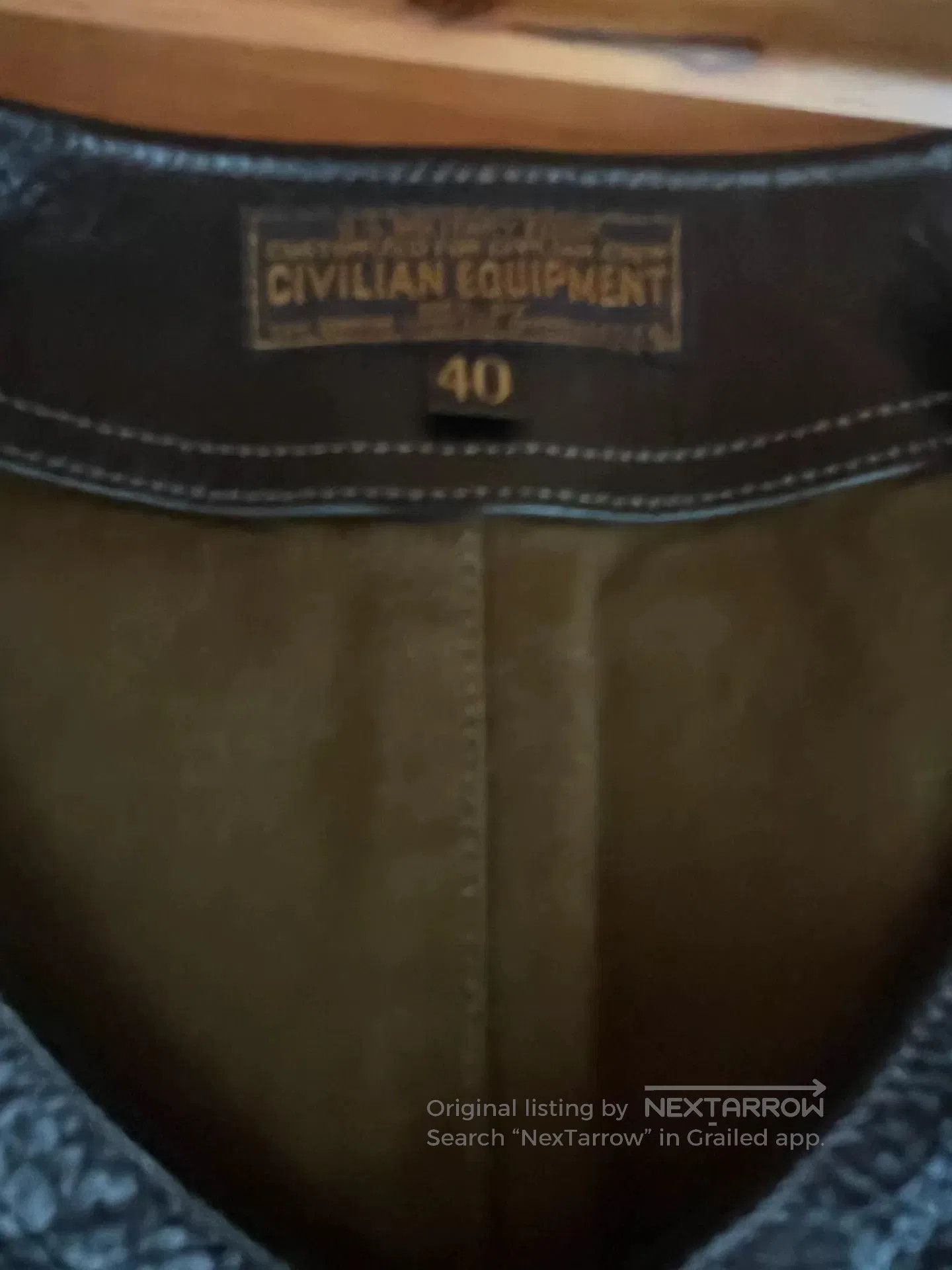 Freewheelers black leather vest with military green lining. Size US M / EU 48-50 / 2 - 8 Thumbnail
