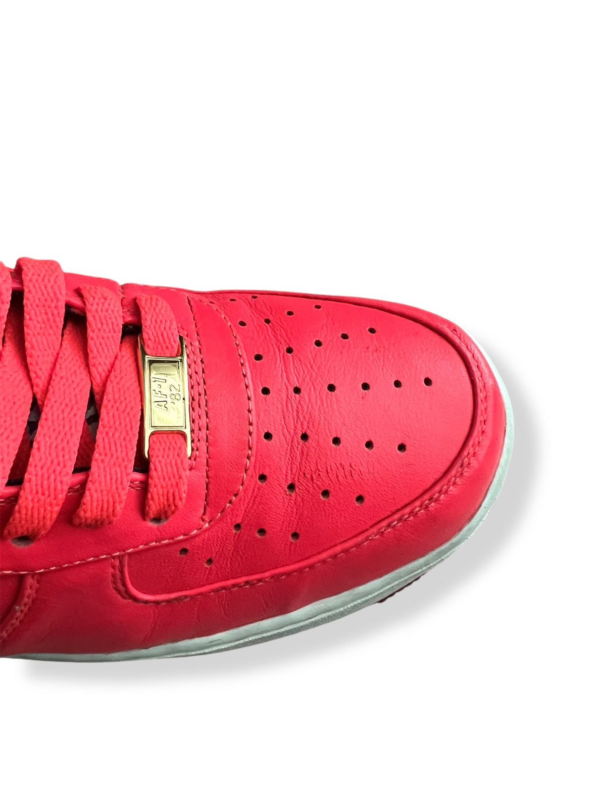 Nike 2012 Nike ID Air Force 1 - Infrared/Cement Grey - Size 9 Size US 9 / EU 42 - 8 Thumbnail