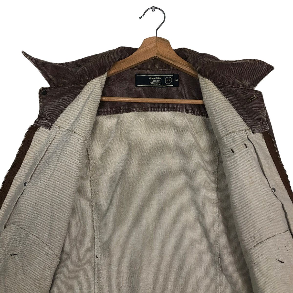 Hysteric Glamour VINTAGE TRUCKER BIKER JACKET CORDUROY BREATHMINT NUMBERNINE Size US M / EU 48-50 / 2 - 14 Thumbnail