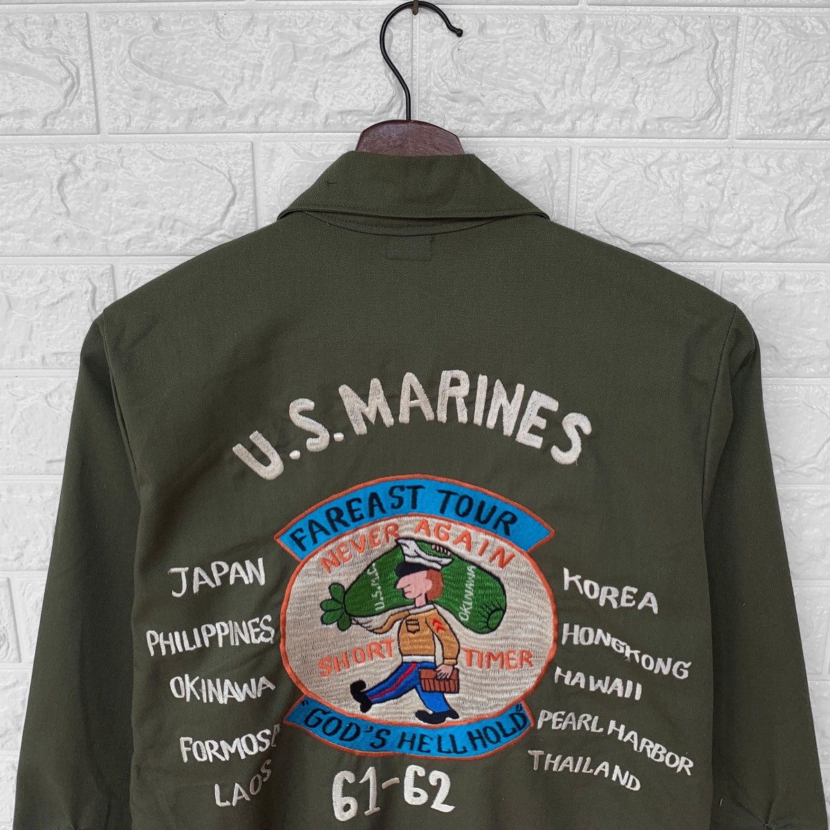 Vintage Vintage 80s OG 507 Us Marines Tour 61-62 Embroidered Logo Size US M / EU 48-50 / 2 - 5 Thumbnail