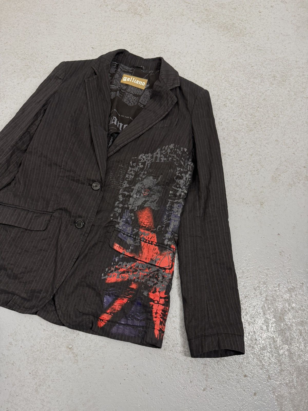 John Galliano Vintage John Galliano United Kingdom Flag Blazer Size M / US 6-8 / IT 42-44 - 2 Thumbnail