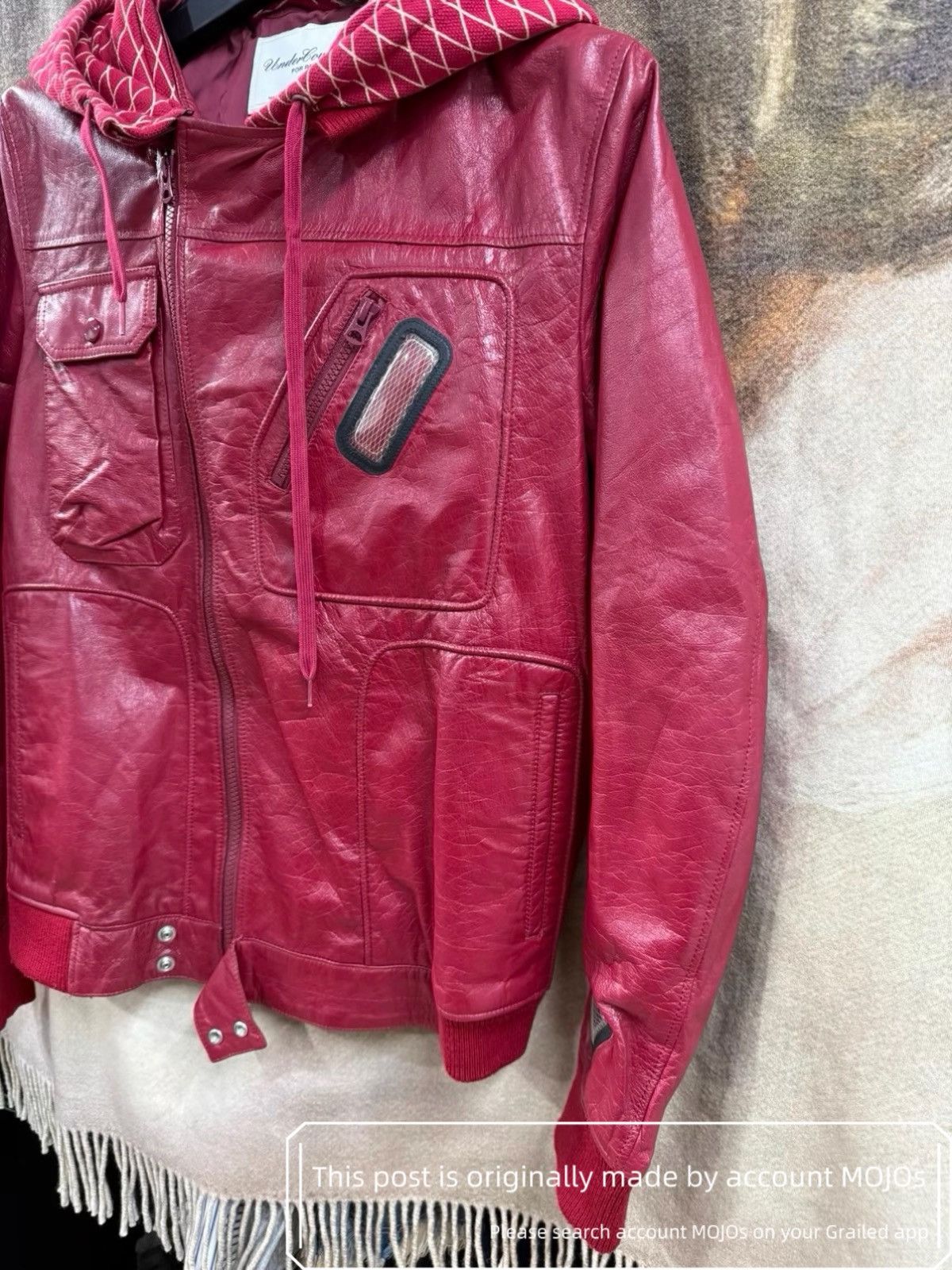 Undercover Sz 4 Undercover 08SS For Rebels Res Hoodie Leather Jacket Size US XL / EU 56 / 4 - 2 Thumbnail