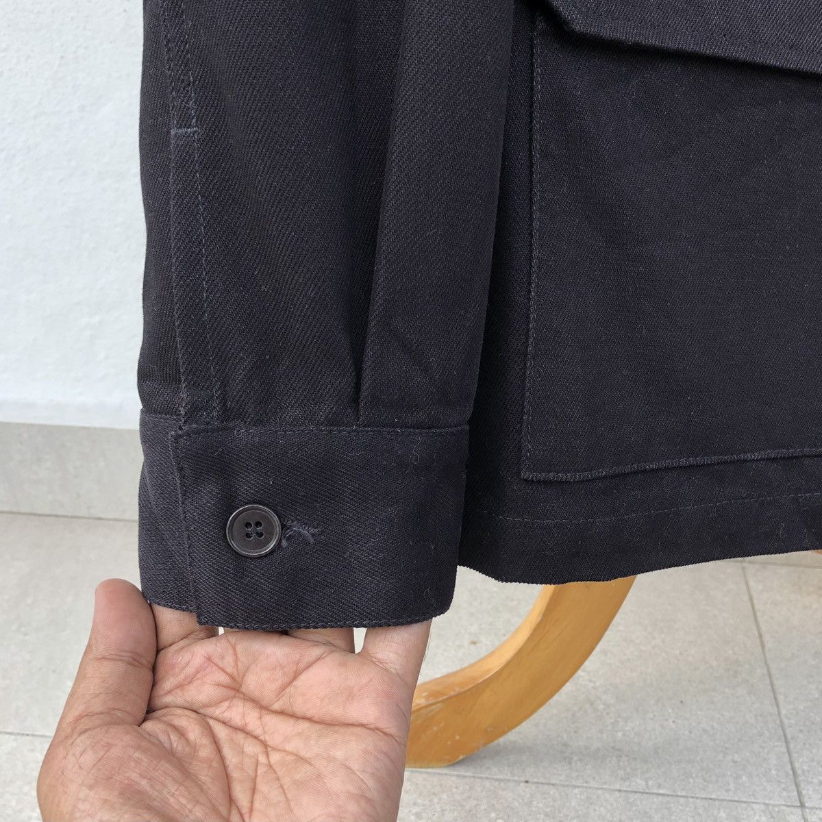 A.P.C. APC Men's Military Black Button Up Field Jacket Size US M / EU 48-50 / 2 - 8 Thumbnail