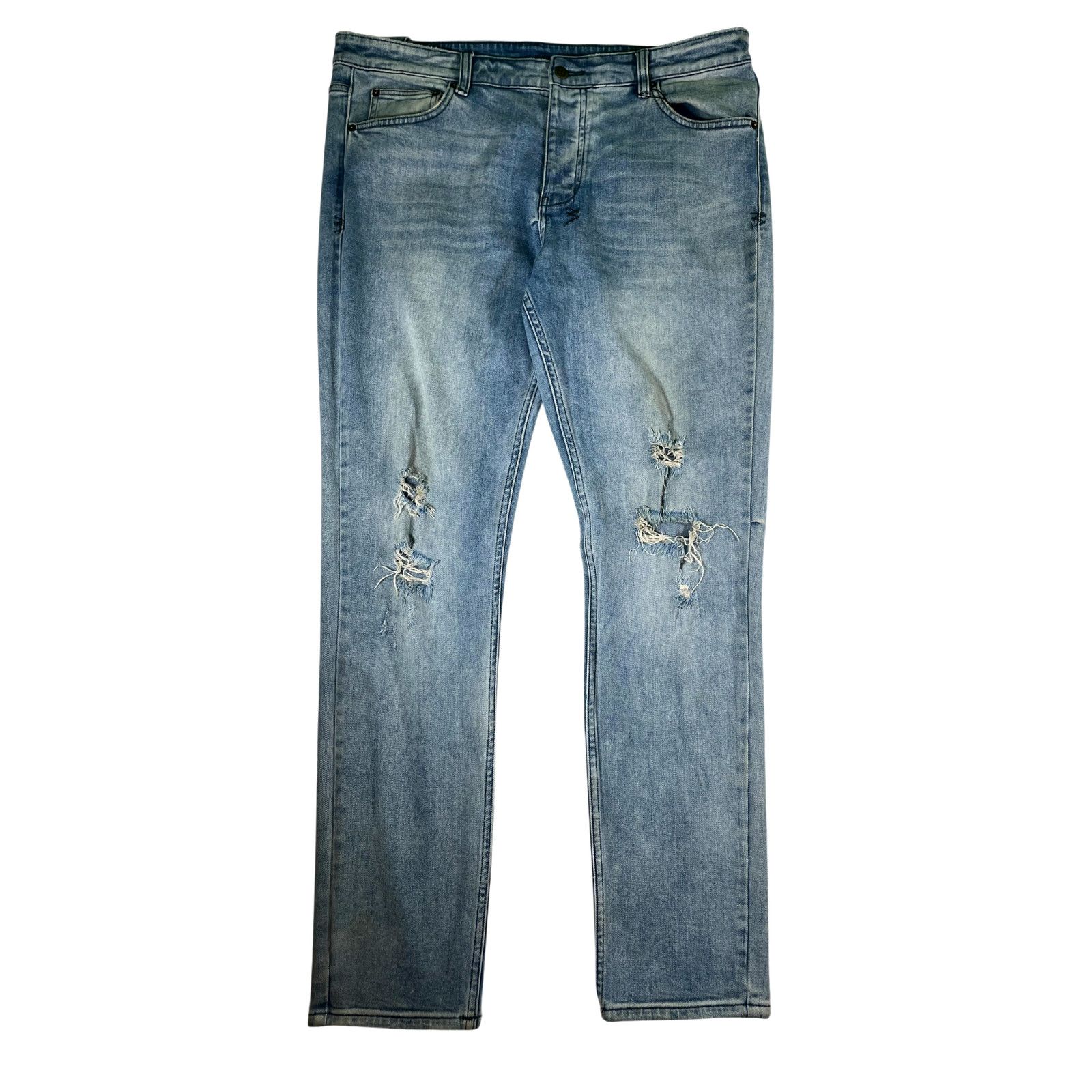 Ksubi Ksubi Plain Ripped Light Wash Jeans Size US 38 / EU 54 - 1 Thumbnail