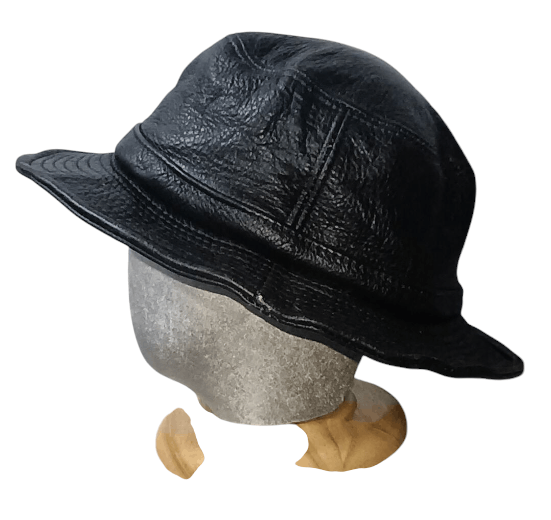Genuine Leather COWHIDE SUPER SOFT LEATHER BUCKET HAT Size ONE SIZE - 2 Thumbnail