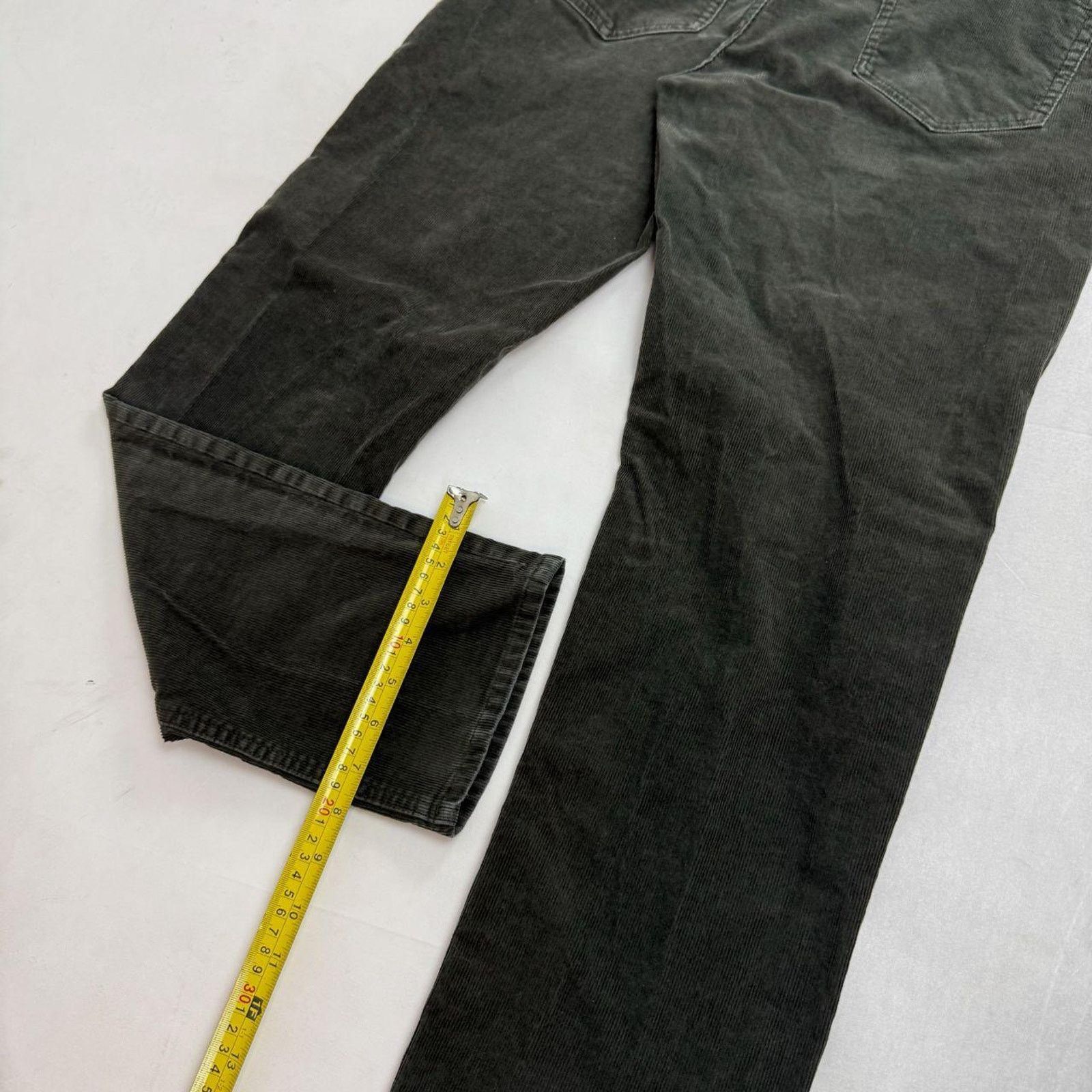 Brooks Brothers × Vintage Vintage y2k straight fit grunge faded green corduroy pants Size US 34 / EU 50 - 4 Thumbnail
