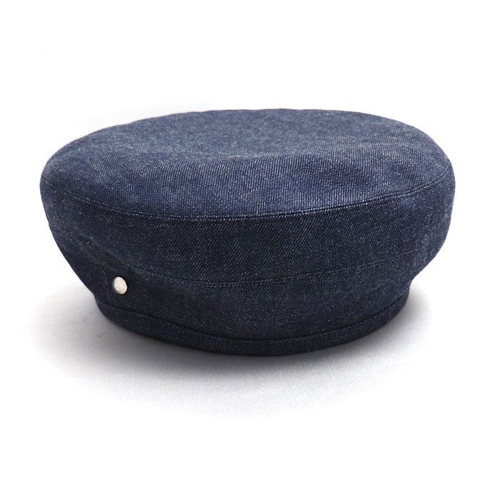 Hermes Hermes Hermès Denim Cotton Polyester Beret 57 Textile Hats DUTY FREE for USA Size ONE SIZE - 1 Thumbnail