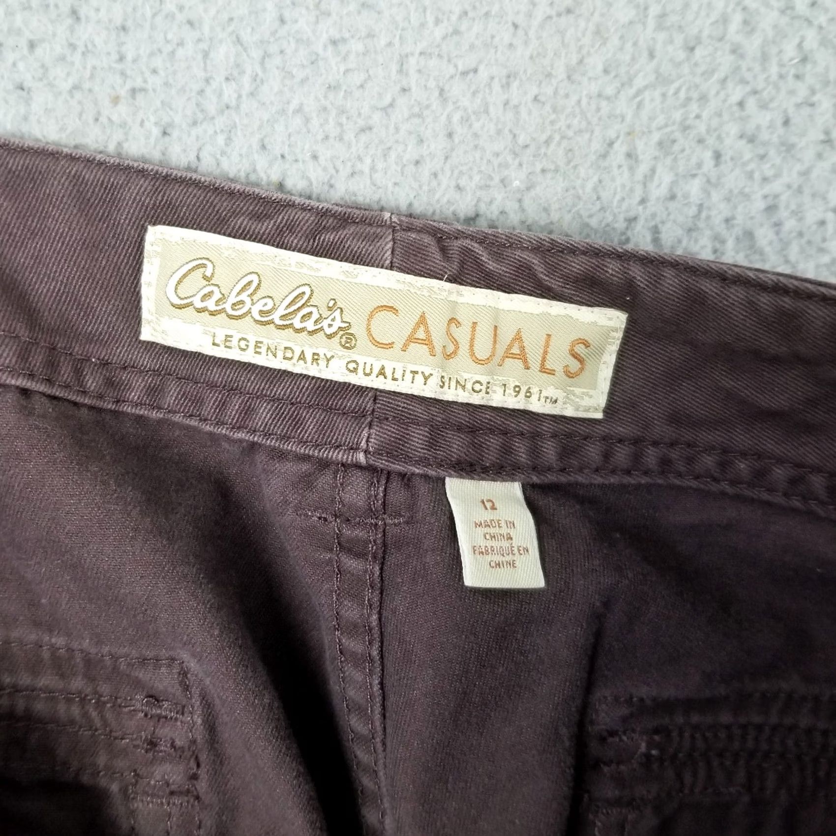 Vintage Cabela’s Double Knee Pants Women 12 Brown Canvas Chino Pockets Casual Outdoor Size 24" / US 00 / IT 34 - 5 Thumbnail