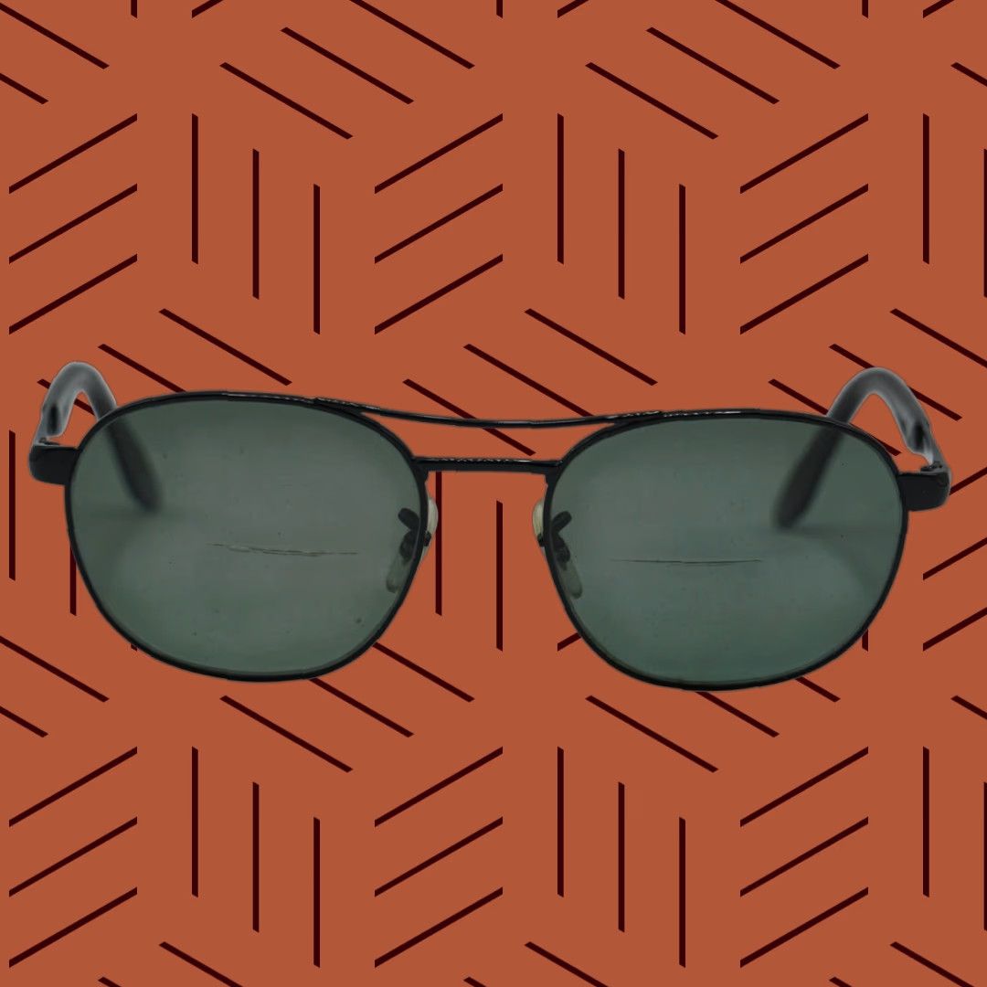 Vintage VINTAGE Ray-Ban Eyeglasses Frames Only RB 3424 002 55-19 Black Italy Mens Glasses Frames Size ONE SIZE - 1 Thumbnail