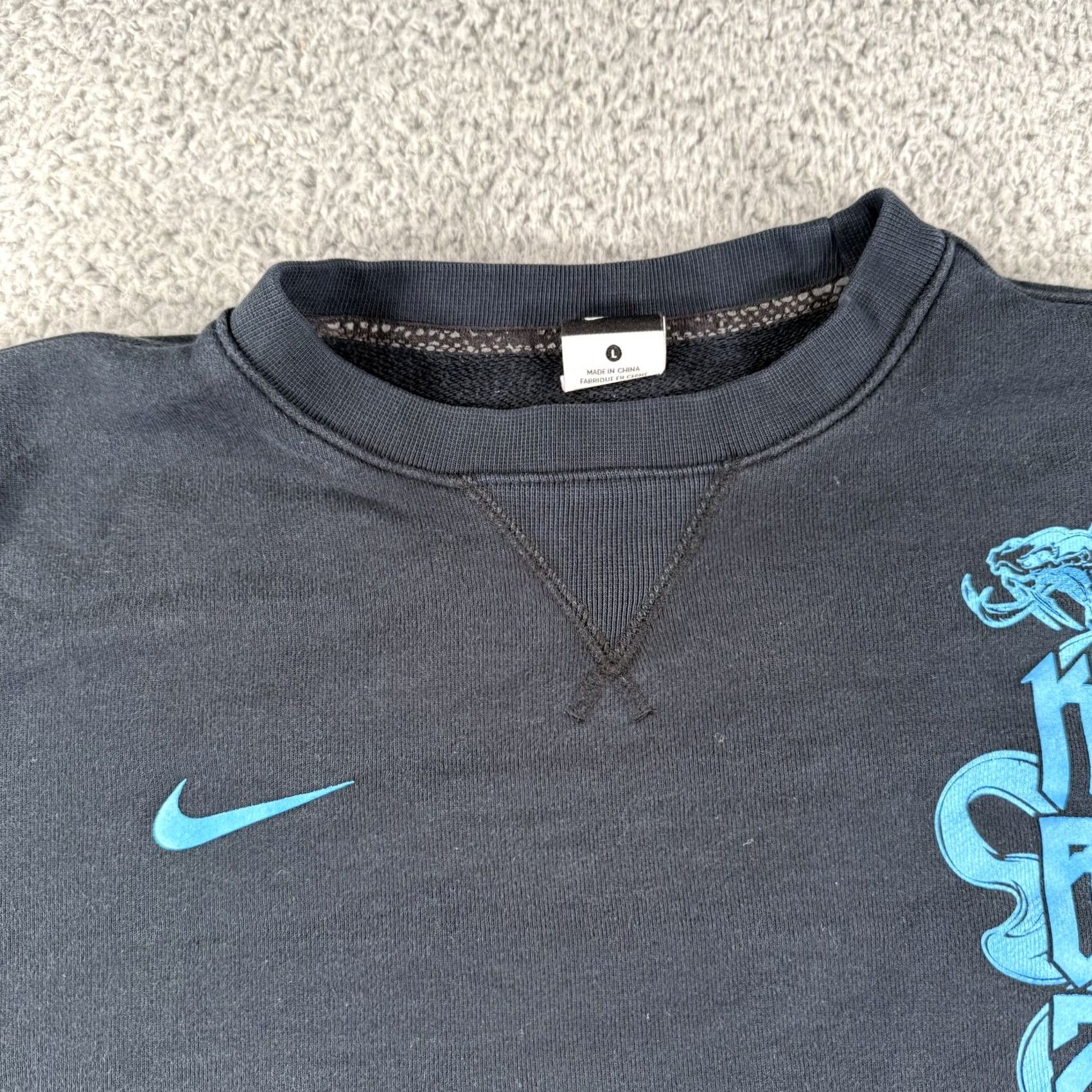 Nike Nike Kobe Bryant Mamba Mentality Sweatshirt Mens Large Black Blue Snake Sample Size US L / EU 52-54 / 3 - 5 Thumbnail
