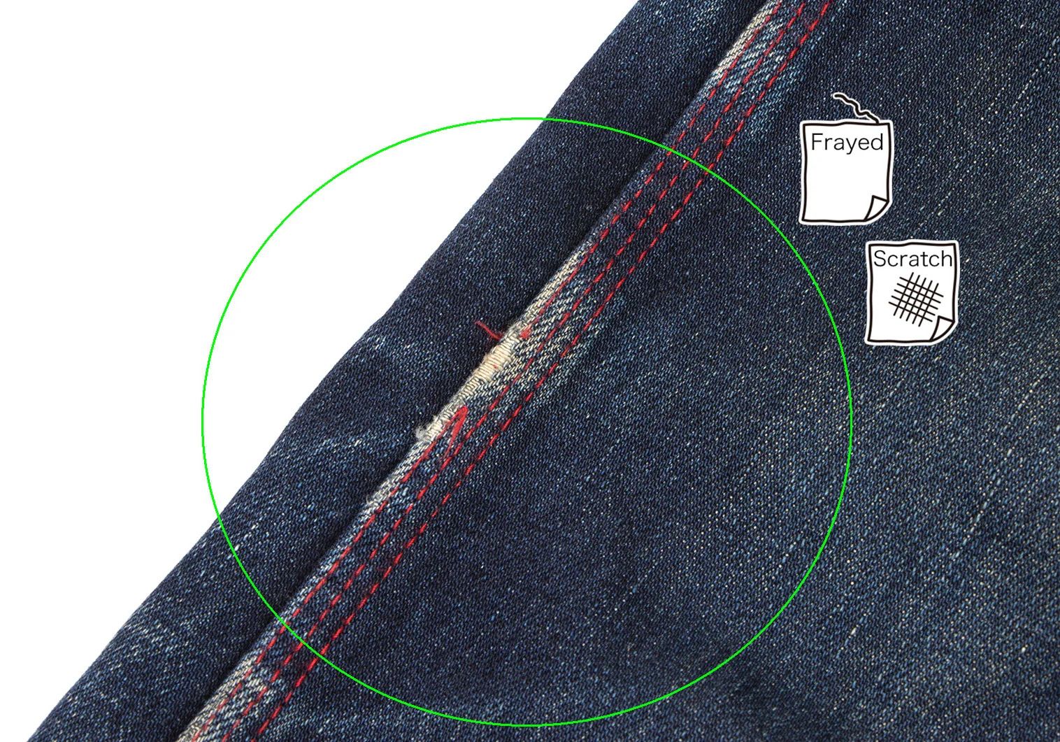 Junya Watanabe Levi's 503 Reconstructed Denim Pants Indigo Red S Size US 30 / EU 46 - 7 Thumbnail
