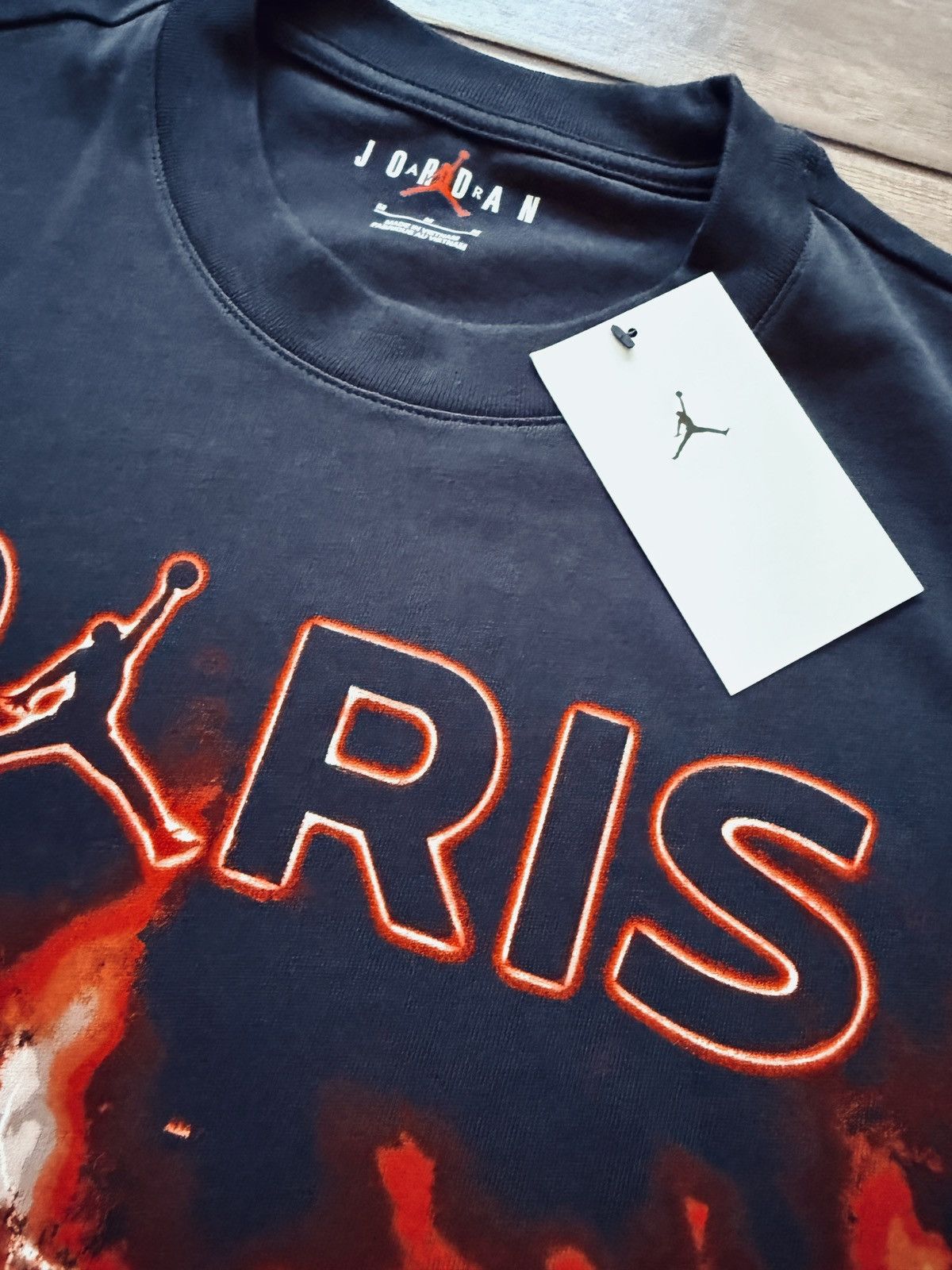 Nike Nike Jordan PSG Paris Saint Germain T-Shirt Black FV7734 045 Size US M / EU 48-50 / 2 - 7 Thumbnail