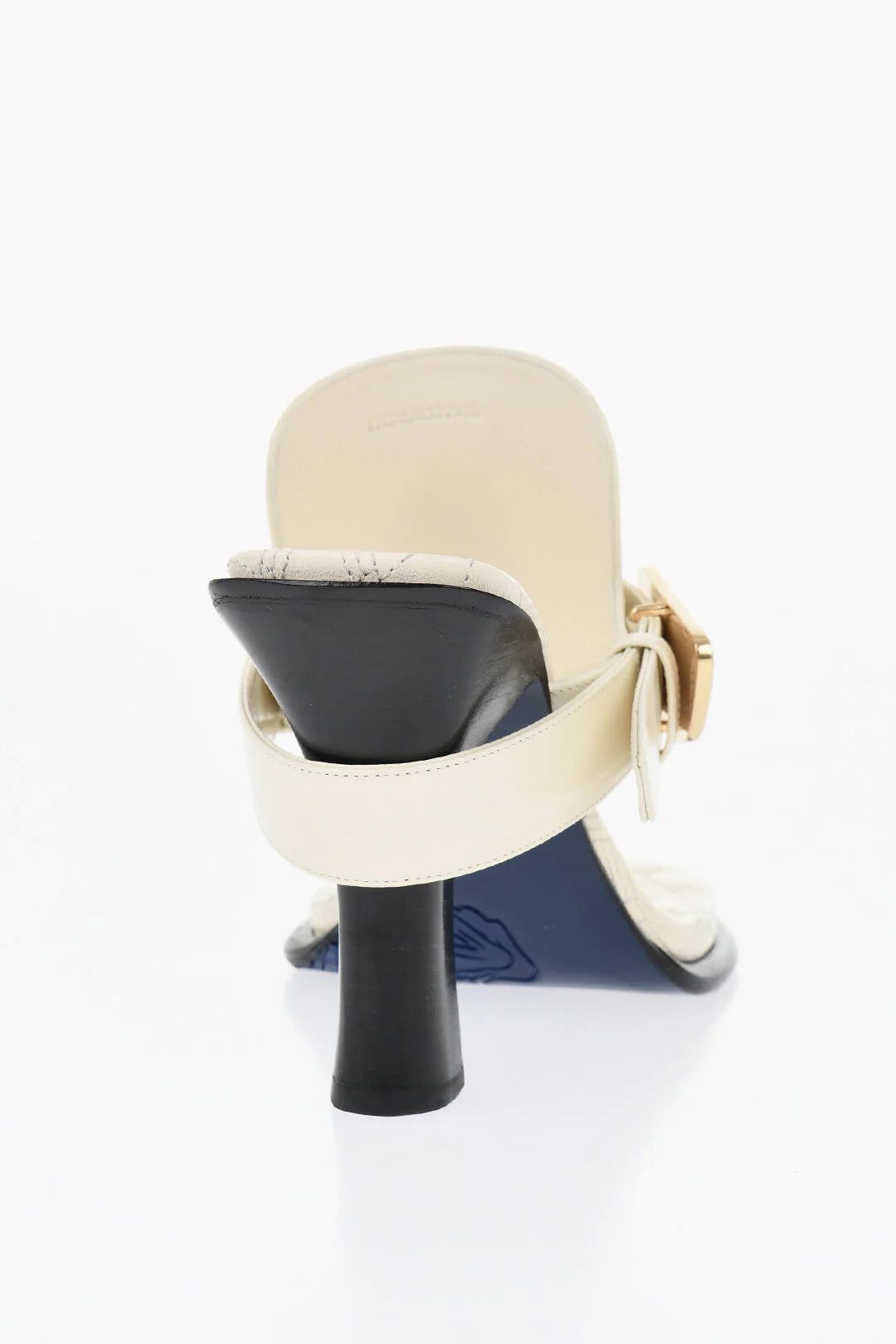 Burberry og1mm0426 Brushed Leather Thong Mules in White Size US 9 / IT 39 - 2 Thumbnail