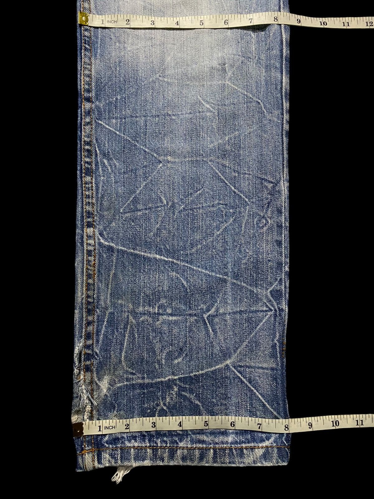 Japanese Brand Japanese Brand Nylaus Thunder Double Waist Trash Loose Jeans Size US 30 / EU 46 - 22 Thumbnail