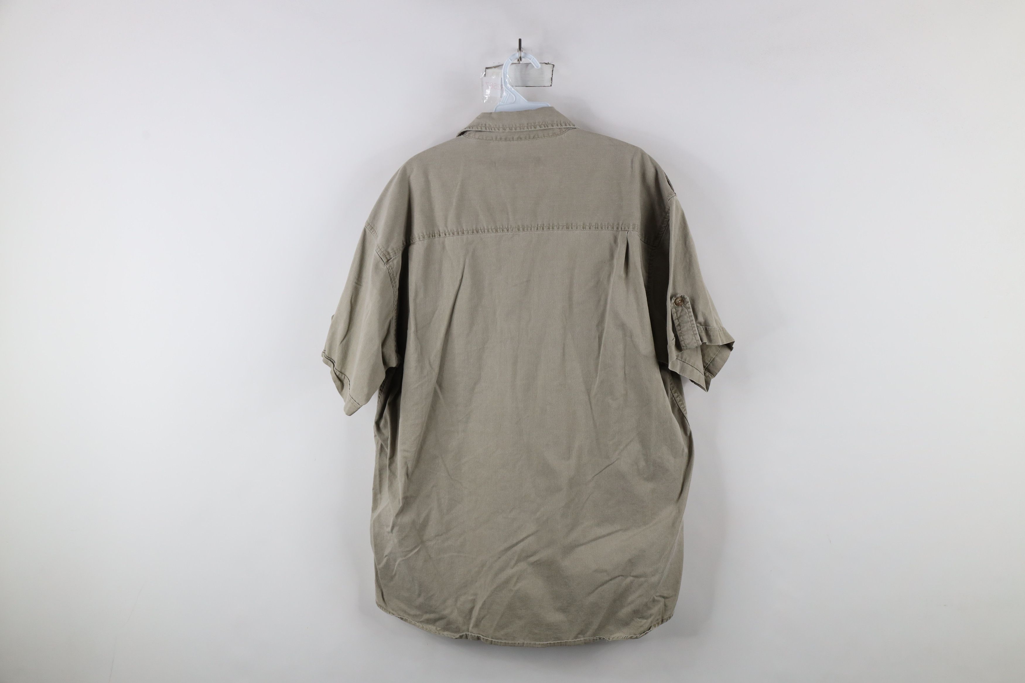 Vintage Vintage 90s Streetwear Stonewash Military Button Shirt Size US XL / EU 56 / 4 - 9 Thumbnail