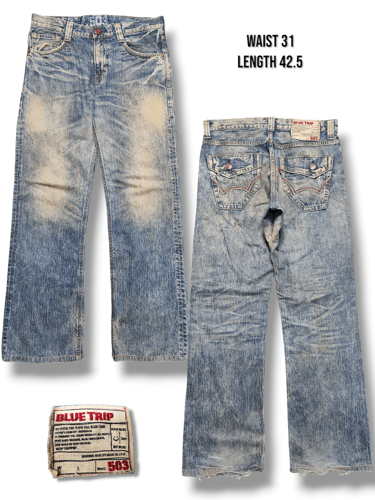 Edwin Edwin Blue Trip Mudwash Asid Wash Distress Rusty Size US 31 - 1 Thumbnail