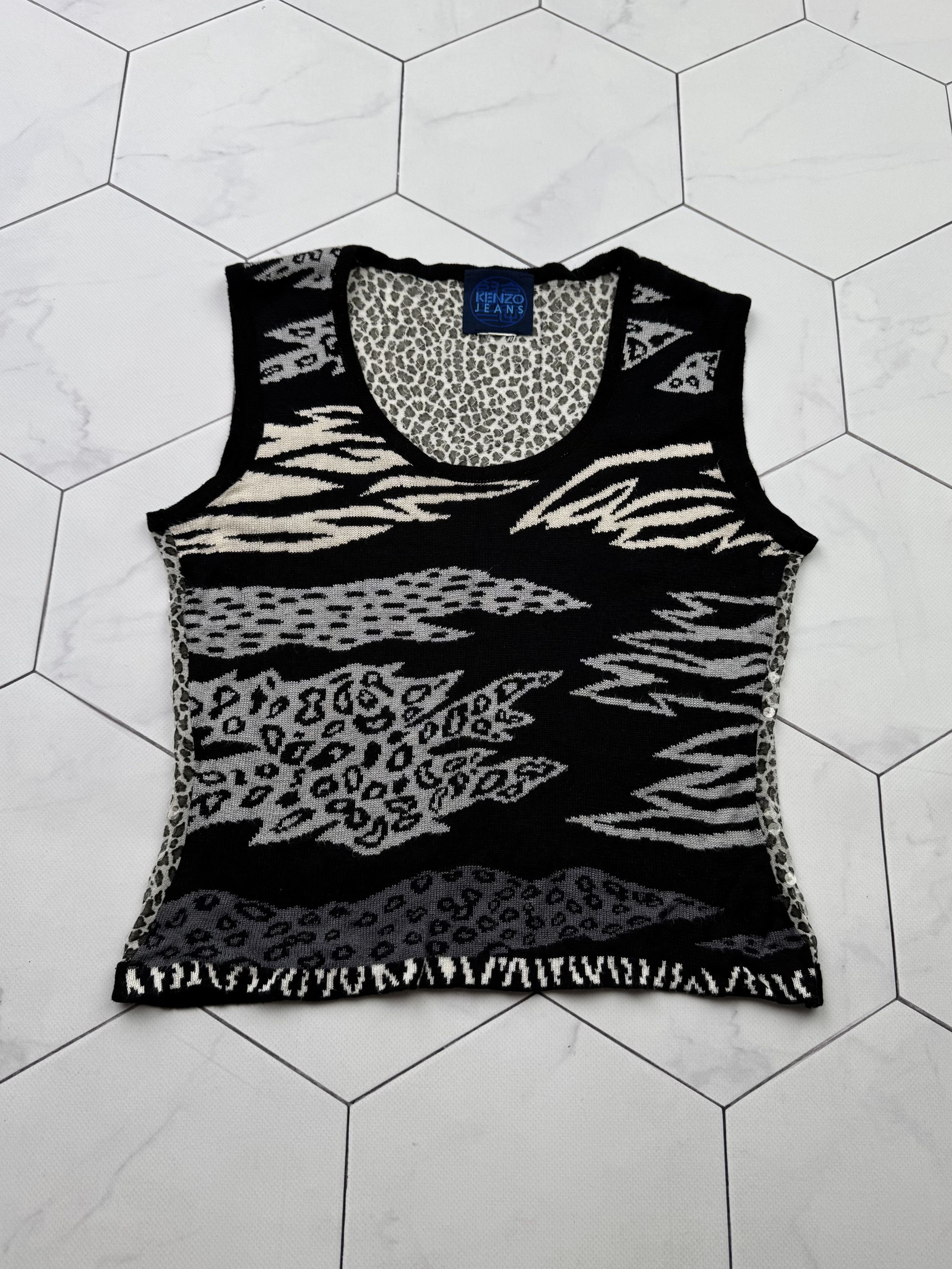 Kenzo Kenzo Vintage Tank Top (B111) Size S / US 4 / IT 40 - 1 Thumbnail