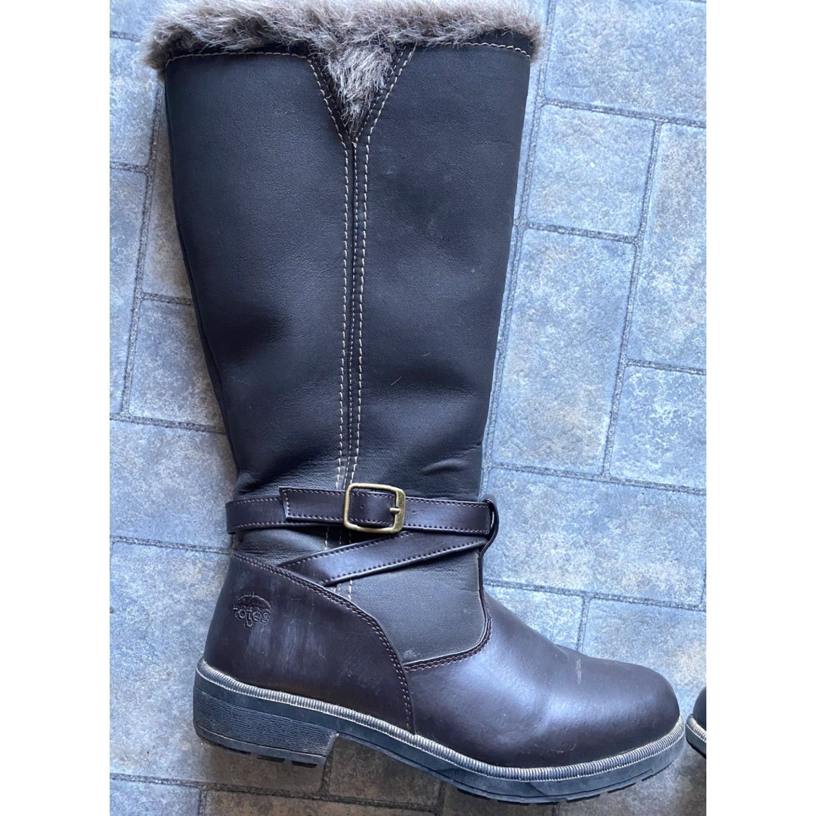 Vintage Totes Esther Snow Boots Black Women’s Size 10M Boot Women Size US 10 / IT 40 - 2 Thumbnail