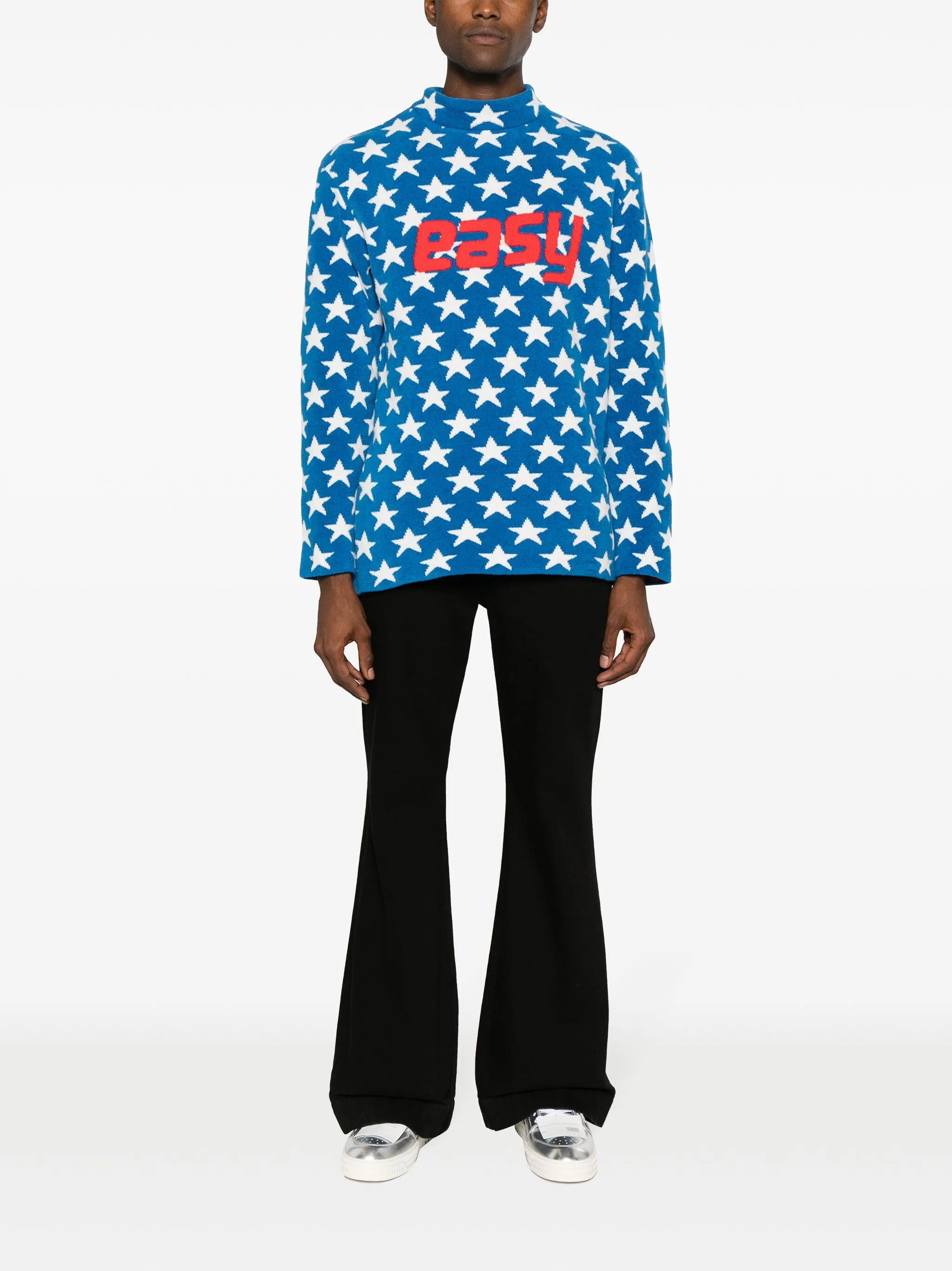 ERL o1y0125 Crewneck Sweatshirt in Blue/White Size US M / EU 48-50 / 2 - 5 Thumbnail