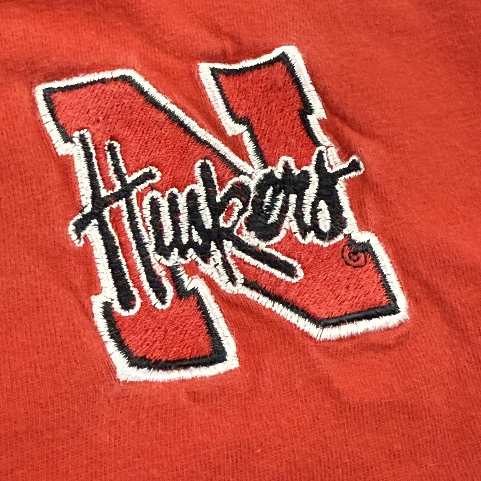 Adidas Vintage Adidas Nebraska Cornhuskers Polo 2XL Red Size US XXL / EU 58 / 5 - 2 Thumbnail