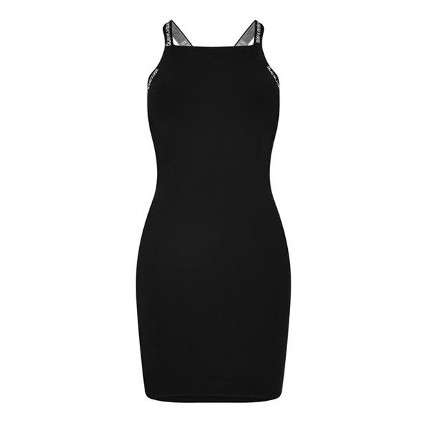Alexander Wang o1g2r1mq0824 Jacquard Logo Knit Dress in Black Size M / US 6-8 / IT 42-44 - 1 Thumbnail