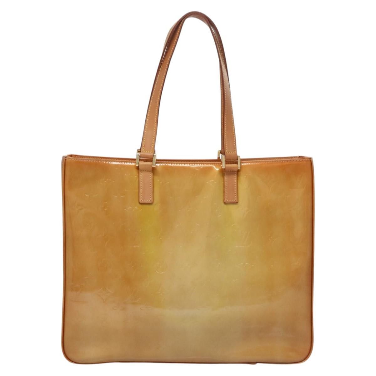 Louis Vuitton LOUIS VUITTON Monogram Vernis Columbus Tote Bag Beige M91023 Size ONE SIZE - 2 Thumbnail