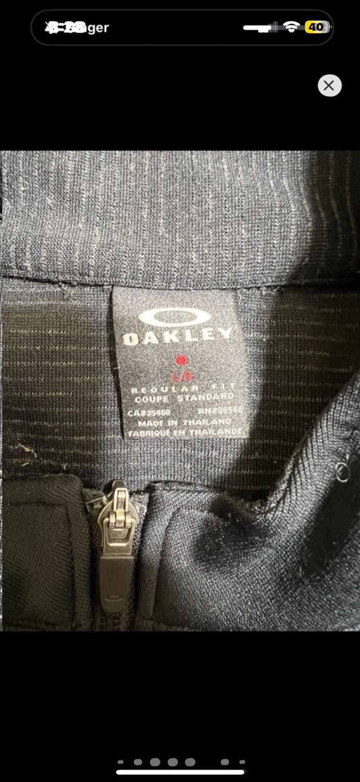 Oakley ***FINAL DROP***RARE 00s OAKLEY TECHNICAL 1/4 ZIP SWEATER L Size US L / EU 52-54 / 3 - 7 Thumbnail