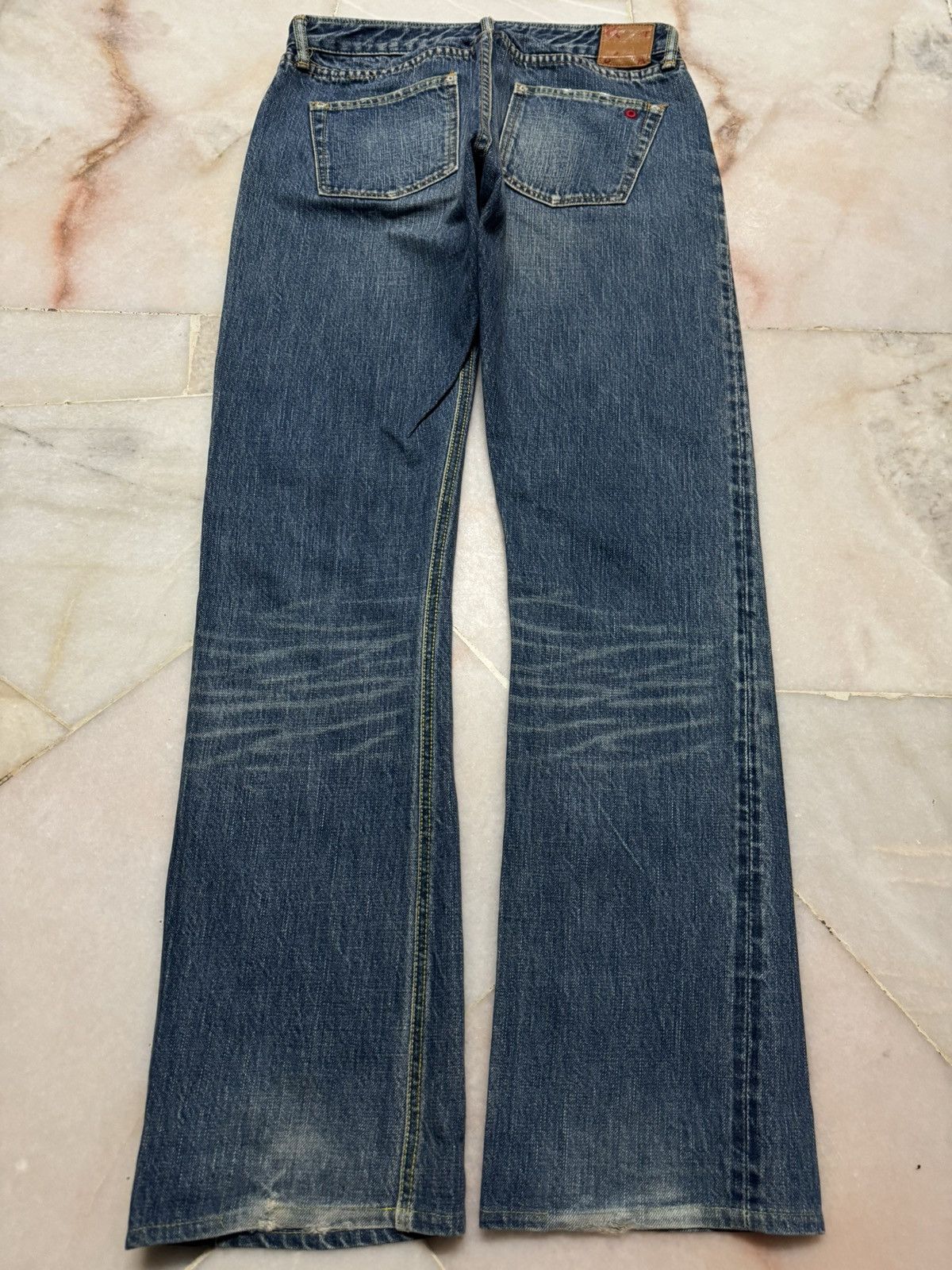 Japanese Brand 💥MADE IN JAPAN💥KALOTOOL PROJECT SELVEDGE REDLINE MUDWASH Size US 28 / EU 44 - 9 Thumbnail