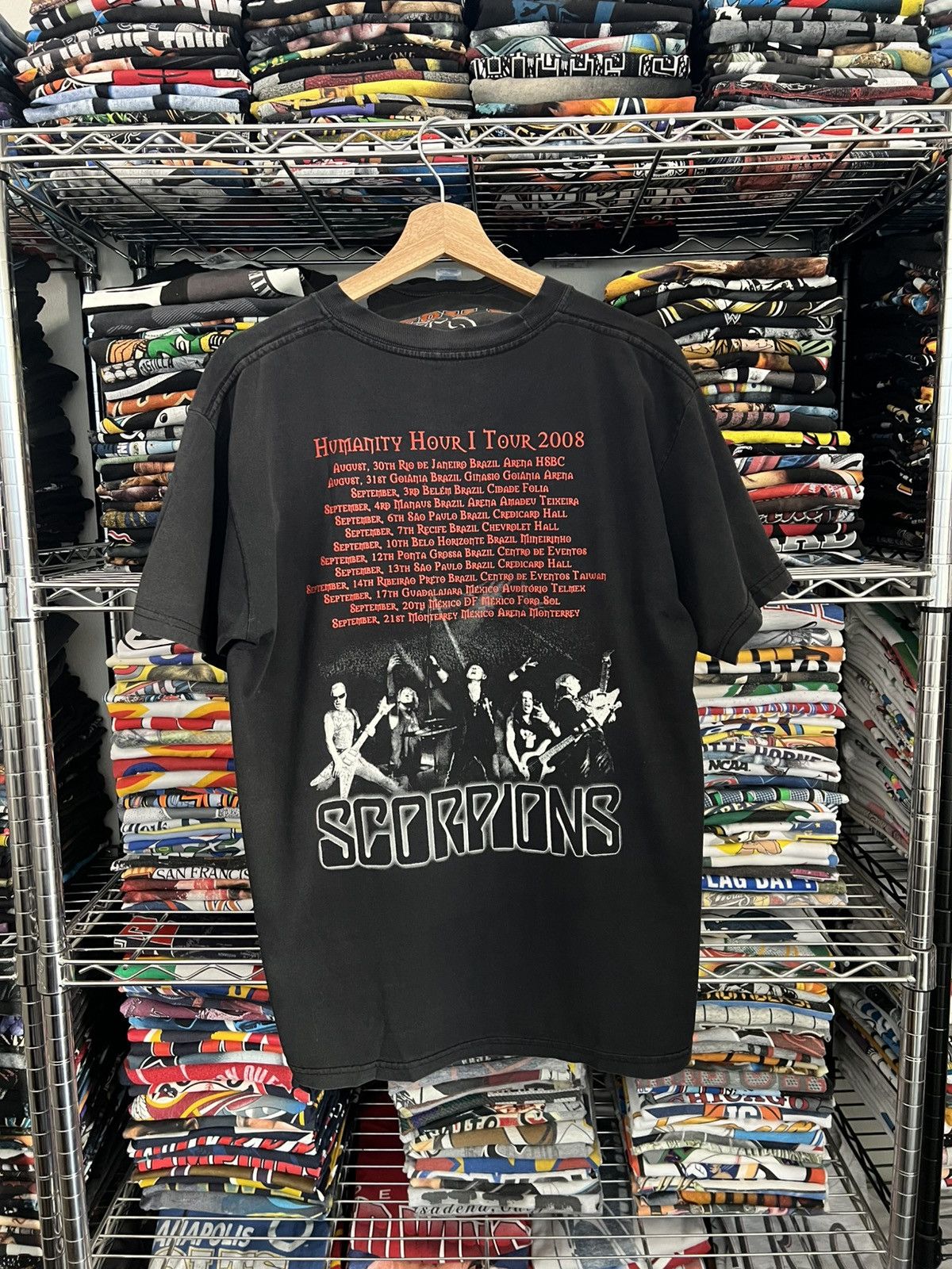Band Tees 2008 Scorpions Humanity Hour I Tee Size US L / EU 52-54 / 3 - 2 Thumbnail